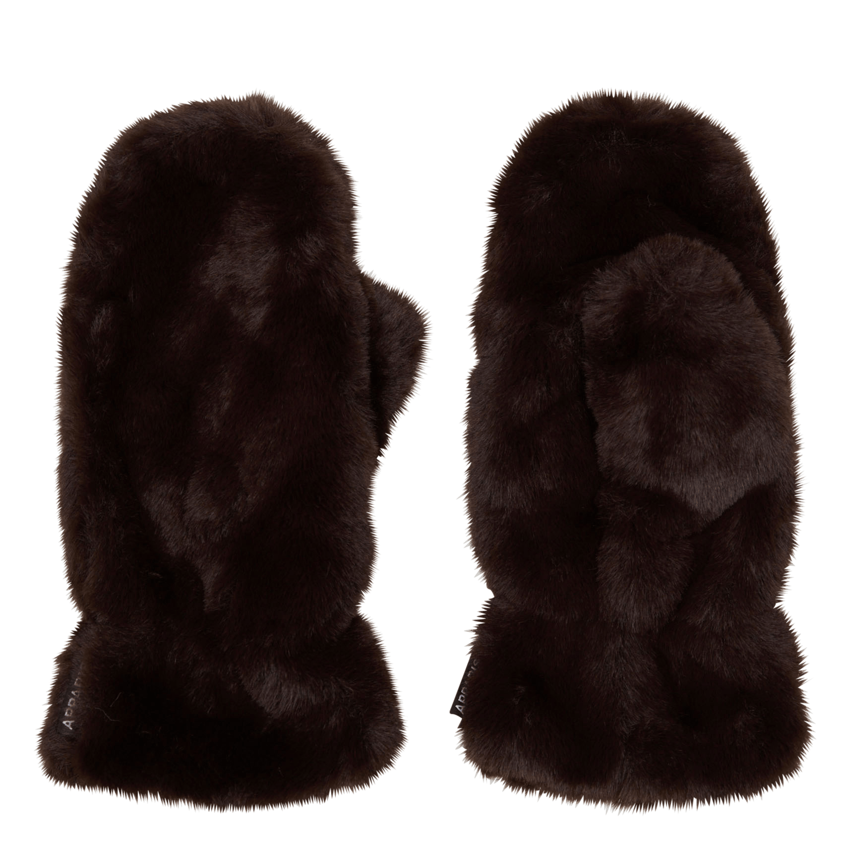 Faux Fur Mittens APPARIS Brown