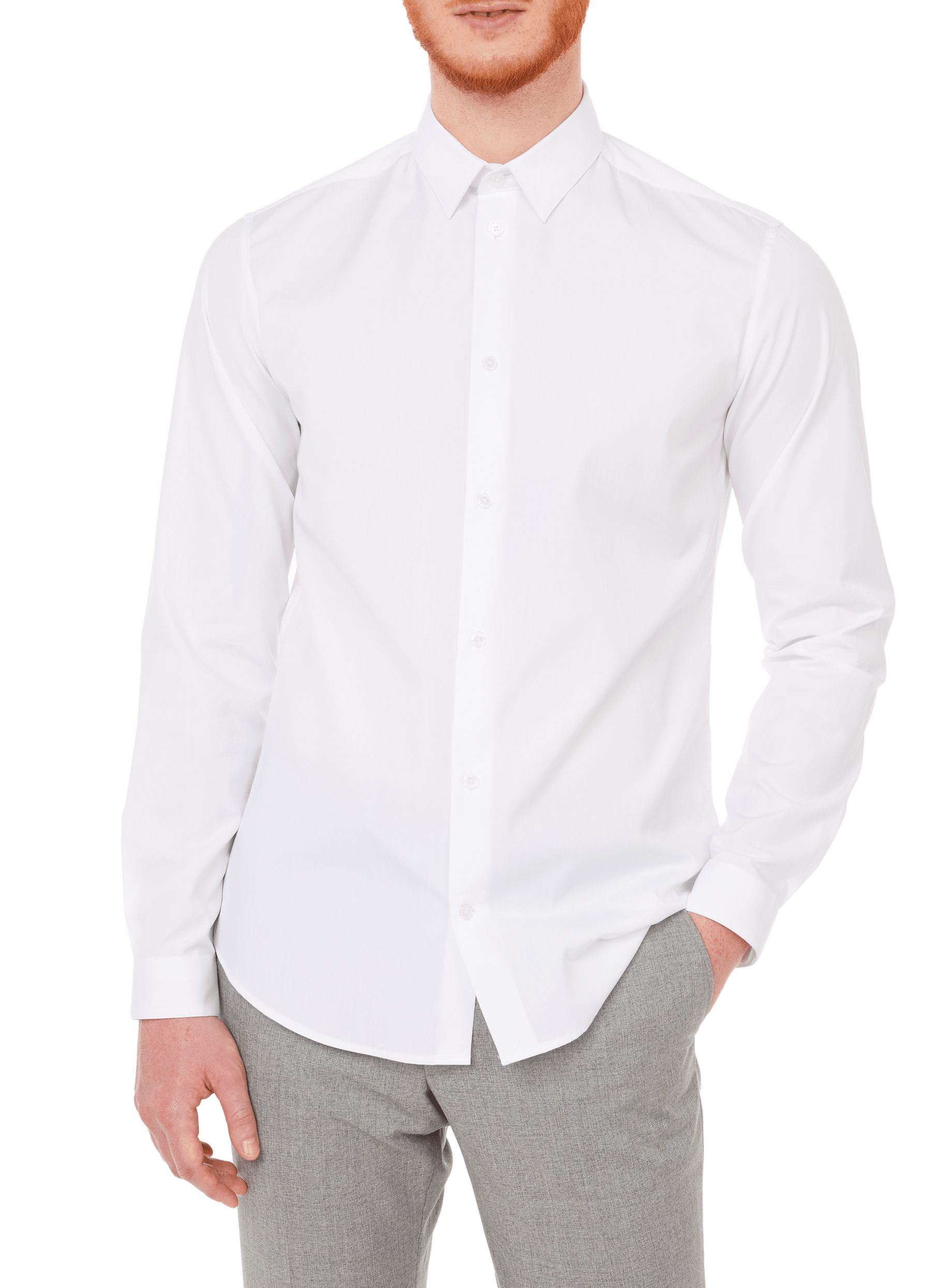 Slim-fit Krave-S cotton shirt AU PRINTEMPS PARIS White
