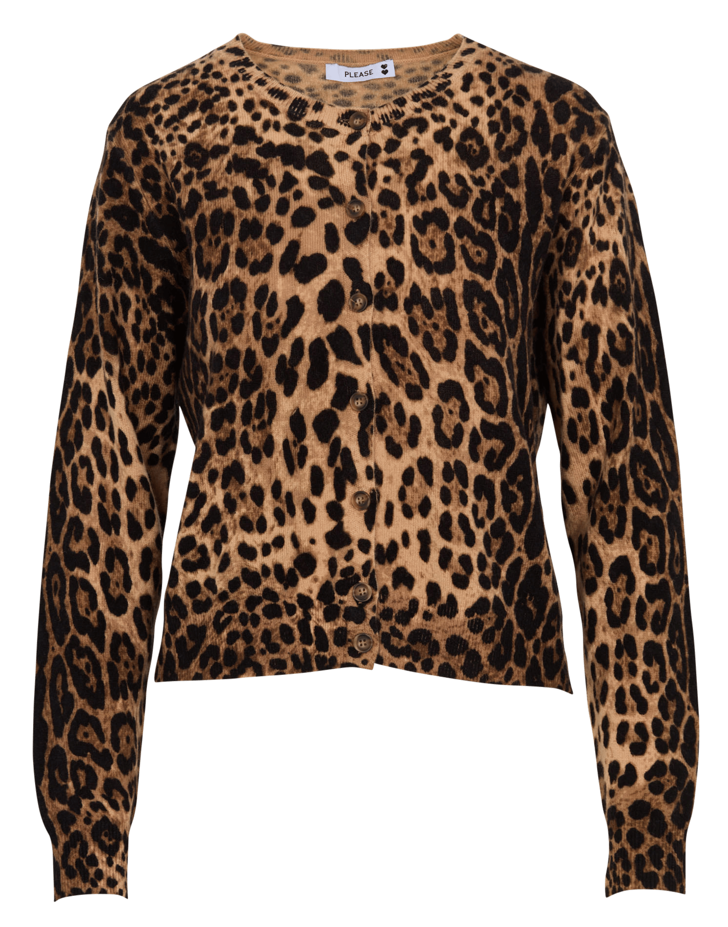 Wollen gilet met dierenprint PLEASE Veelkleurig