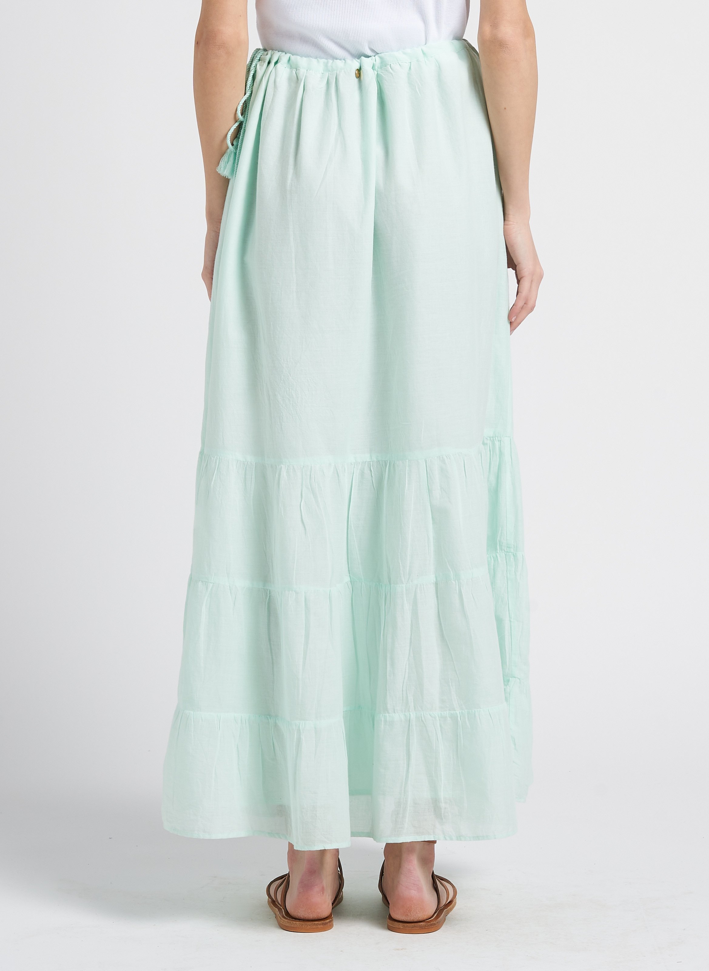 Maxirock aus Baumwolle ANTIK BATIK Blau