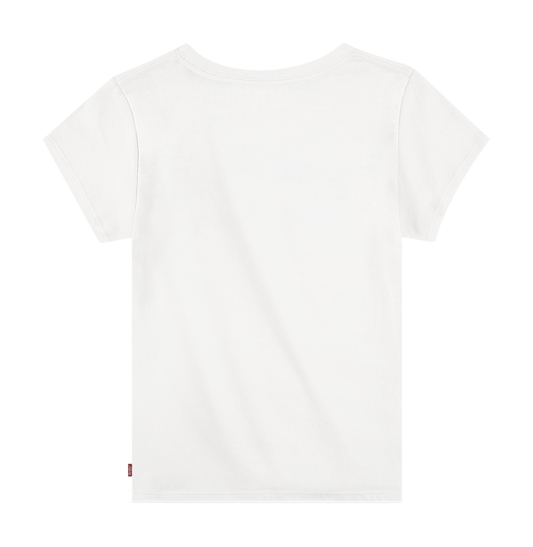 Tee-shirt col rond sérigraphié en coton LEVI'S KIDS Blanc