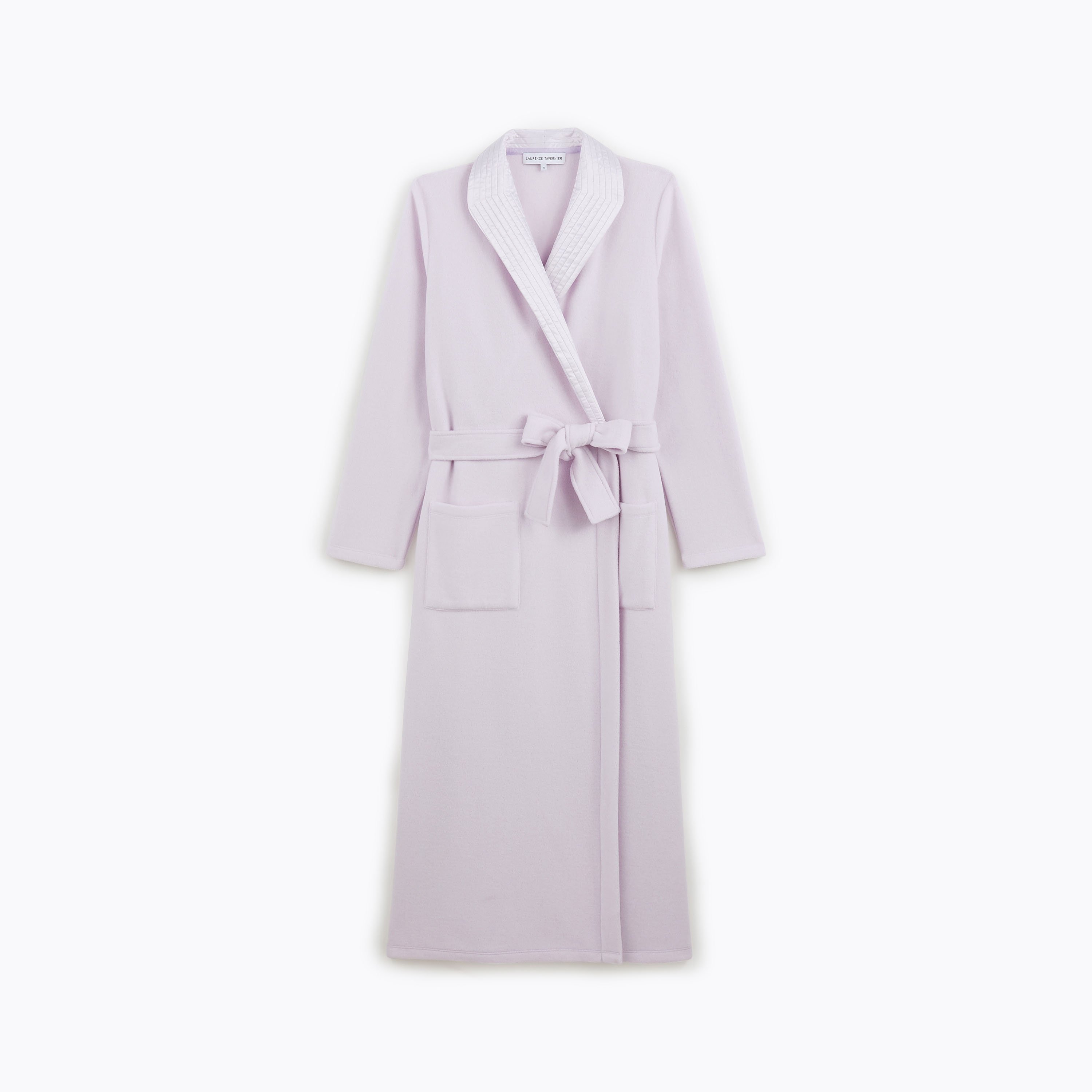 Robe De Chambre Col Ch?�le Uni Prose Brume Laurence Tavernier - Femme - LT1016311 | Place des 