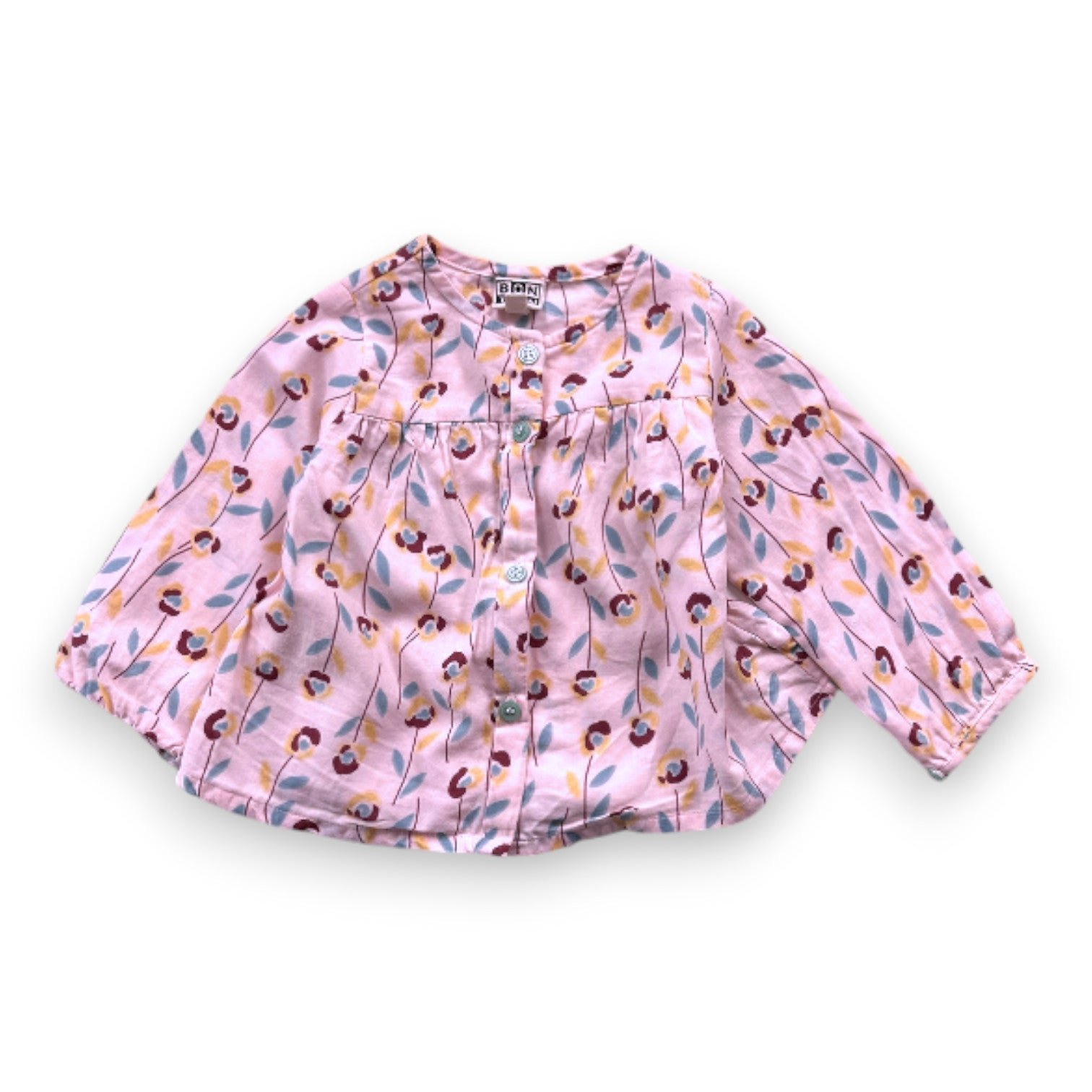 Pink baby blouse - 12 months BONTON - Seconde Main Pink