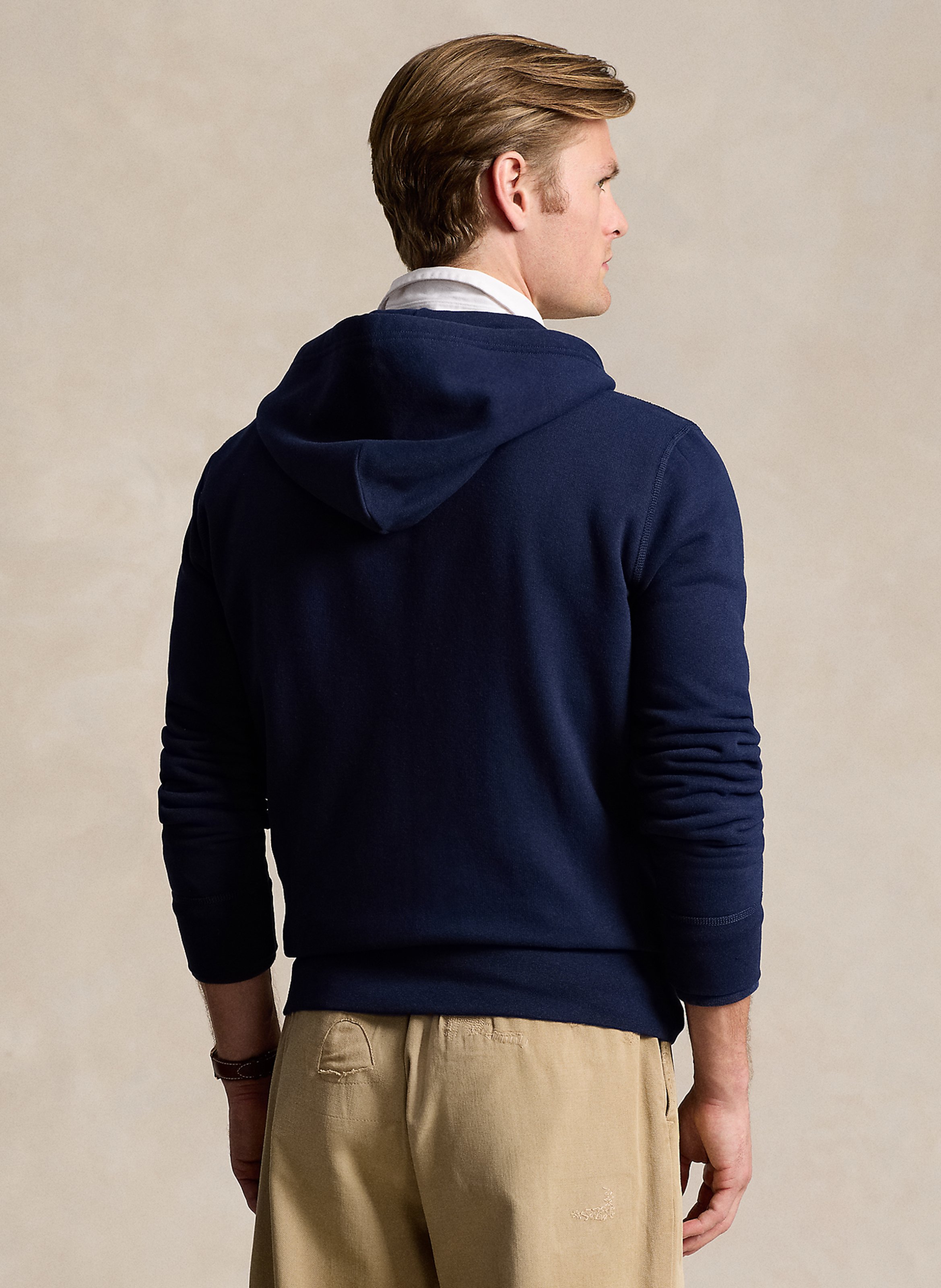 Regular-fit cotton-blend hoodie POLO RALPH LAUREN Blue