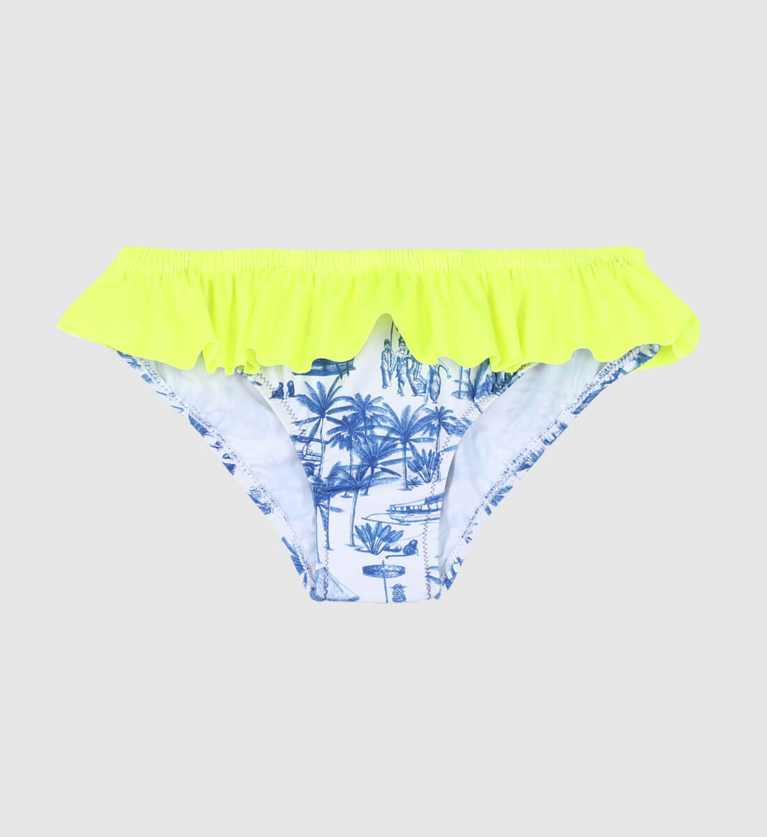 Octavie swim shorts - Balinese canvas GILI'S Blue