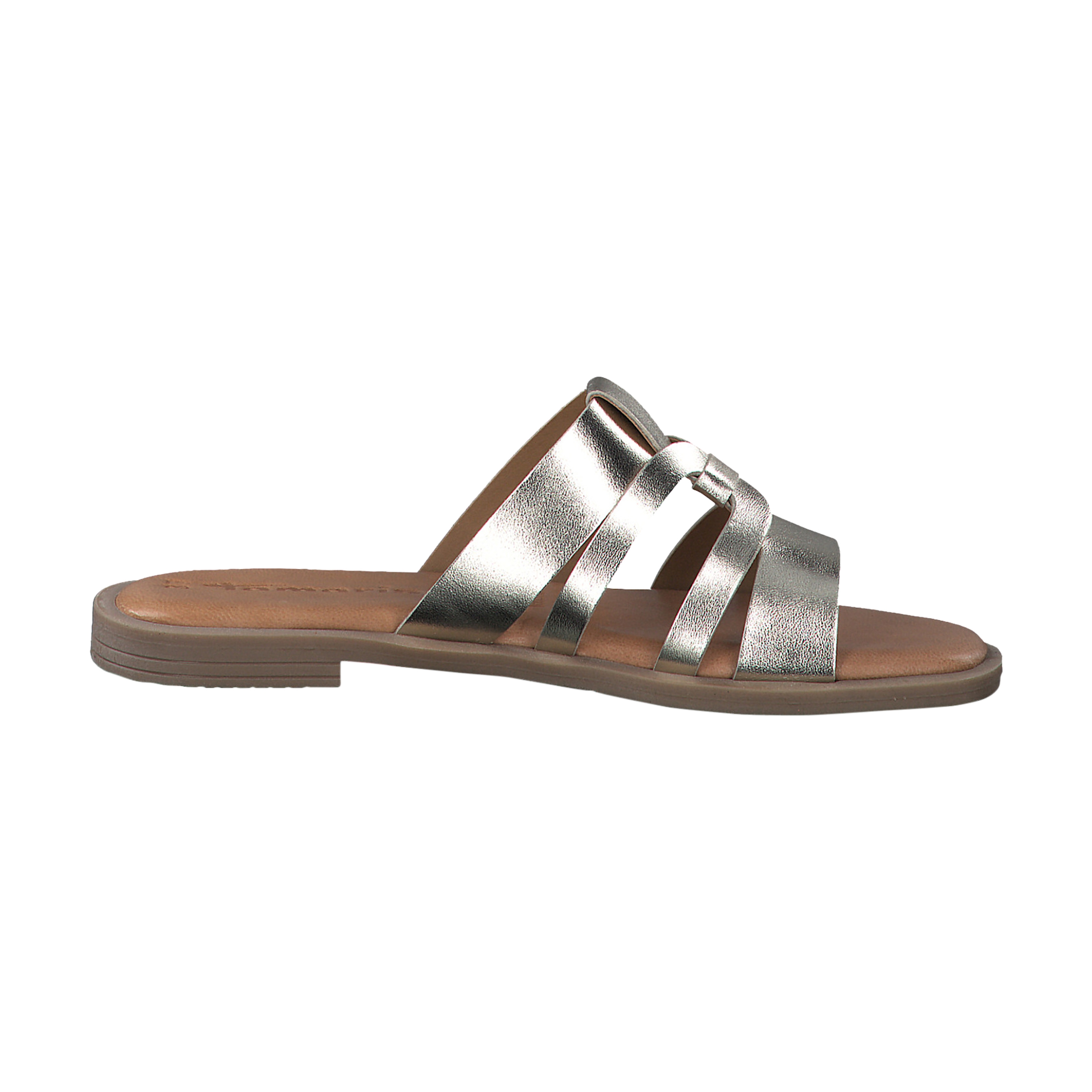 Aouda flat leather sandals TAMARIS