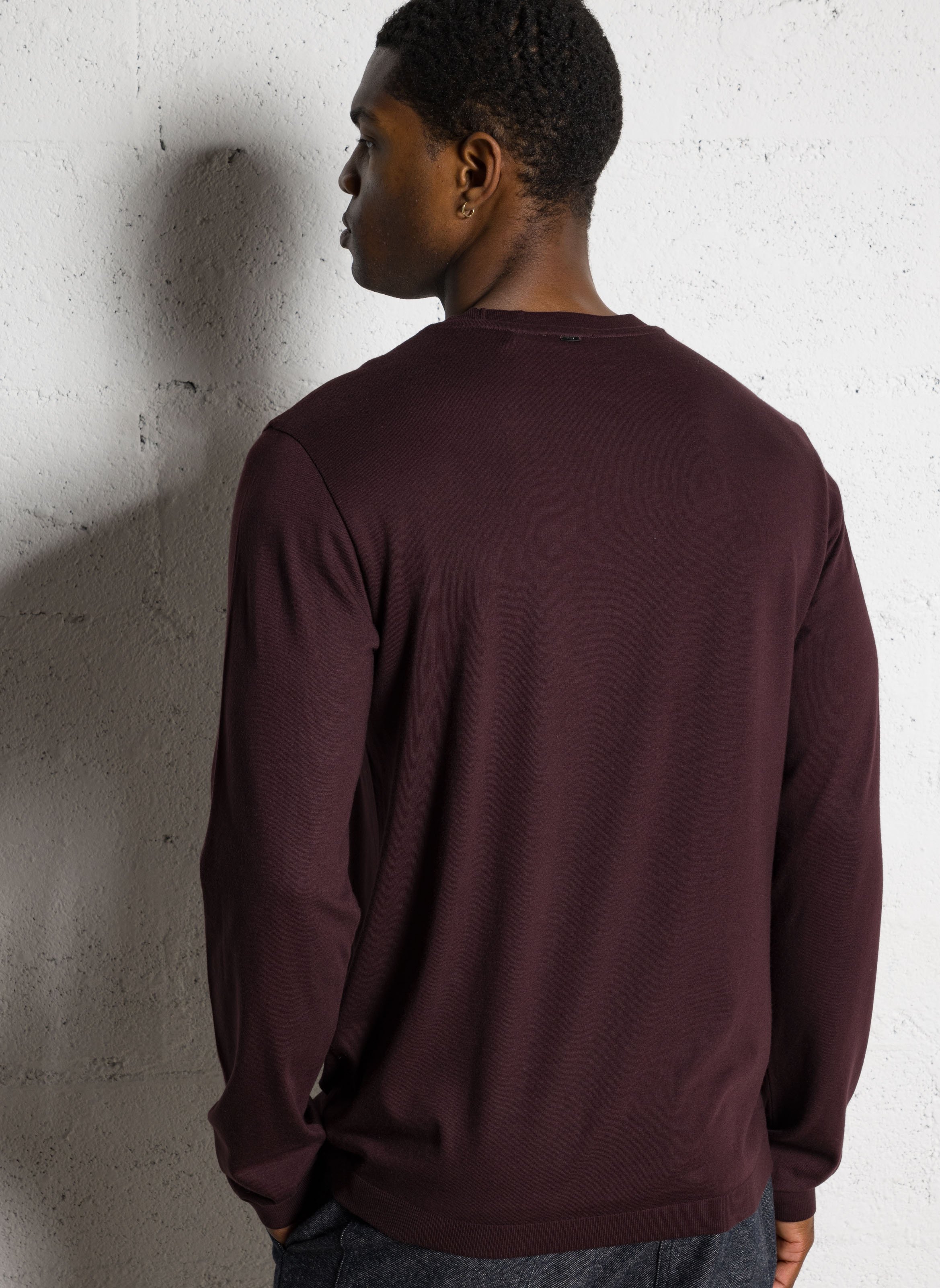 Gerade geschnittenes T-Shirt aus Baumwoll-Mix IKKS Violett