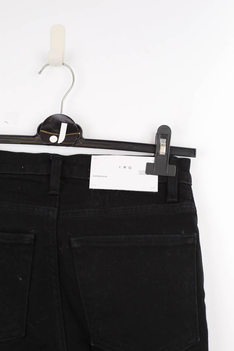 Cotton straight jeans IRO - Seconde Main Black