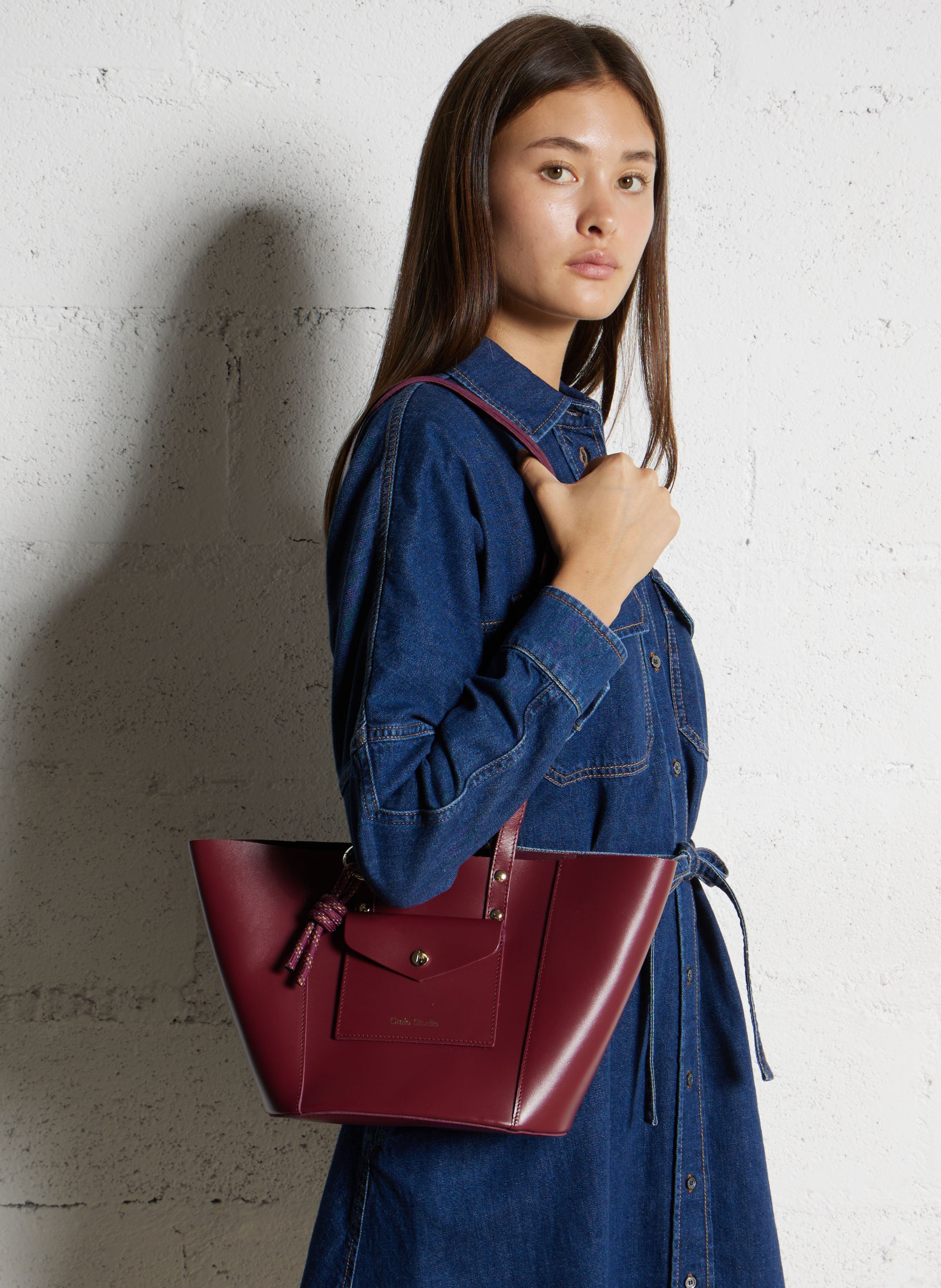 Sac en cuir CRAIE STUDIO Violet