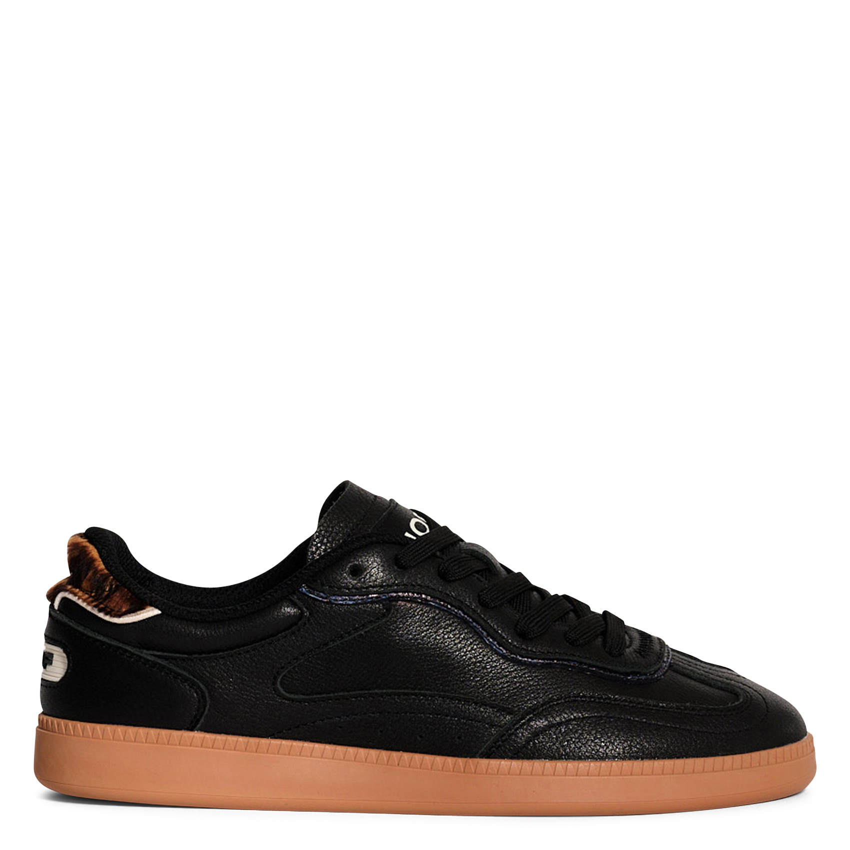 Baskets basses en cuir mélangé uni HOFF Noir