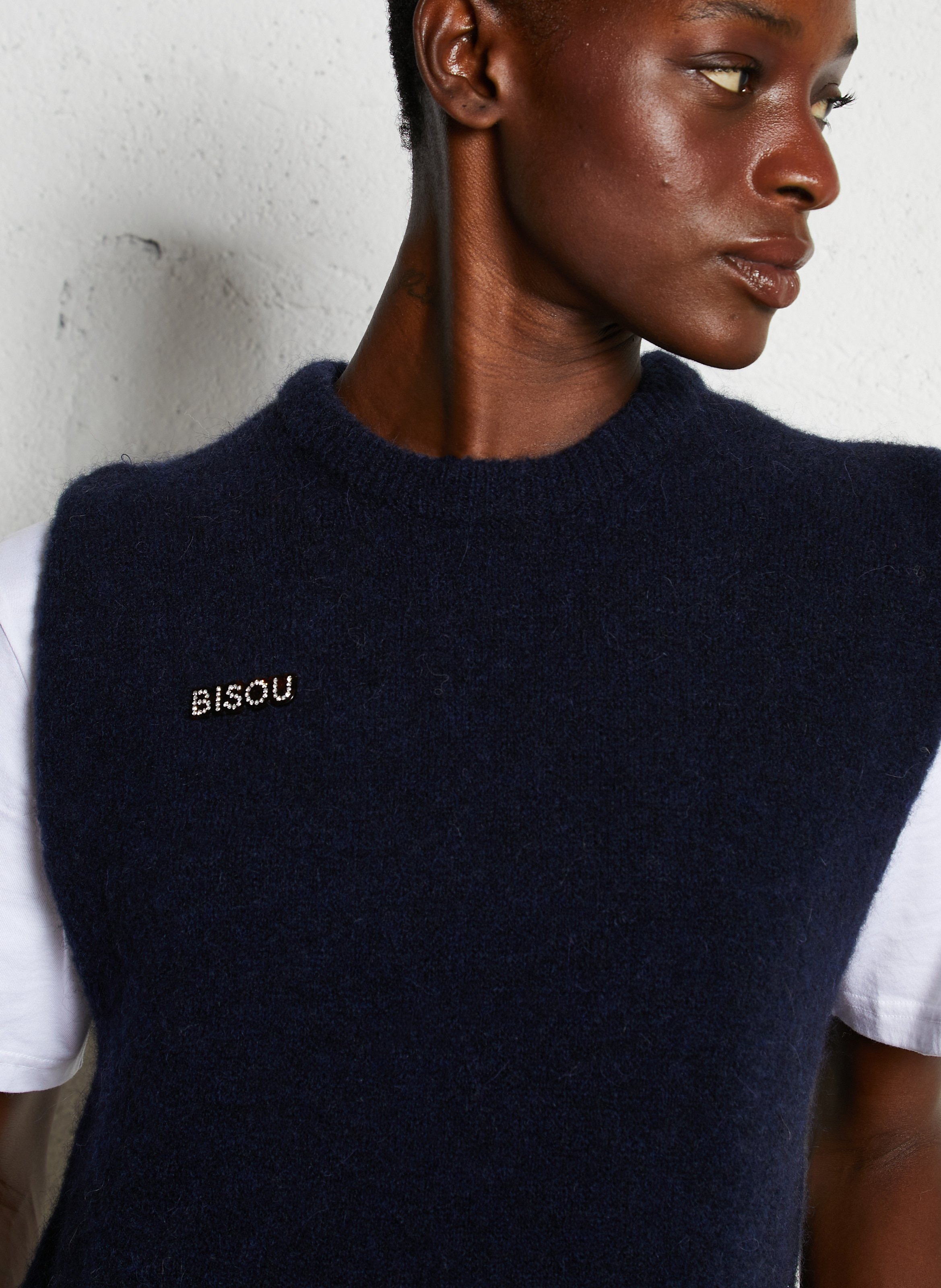 Pull oversize col rond MAISON ANJE Marron