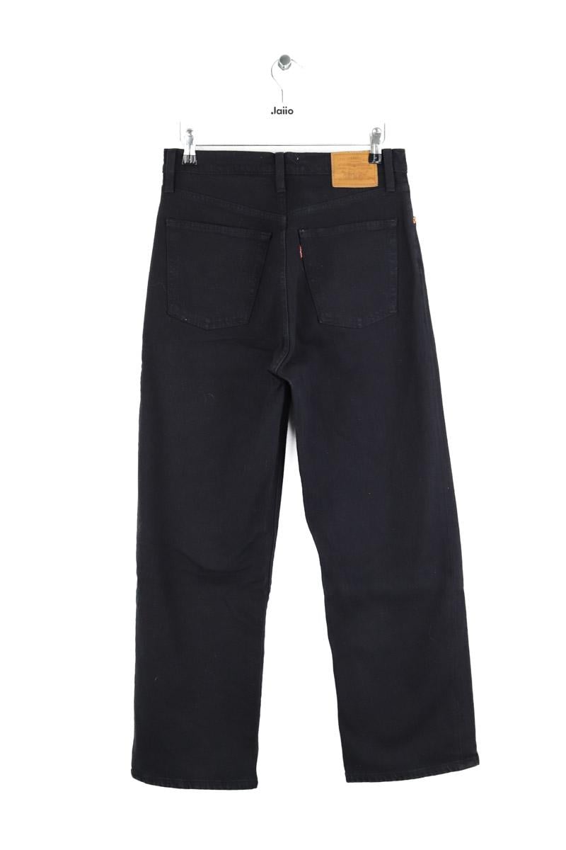 Cotton straight jeans LEVI'S - Seconde main Black