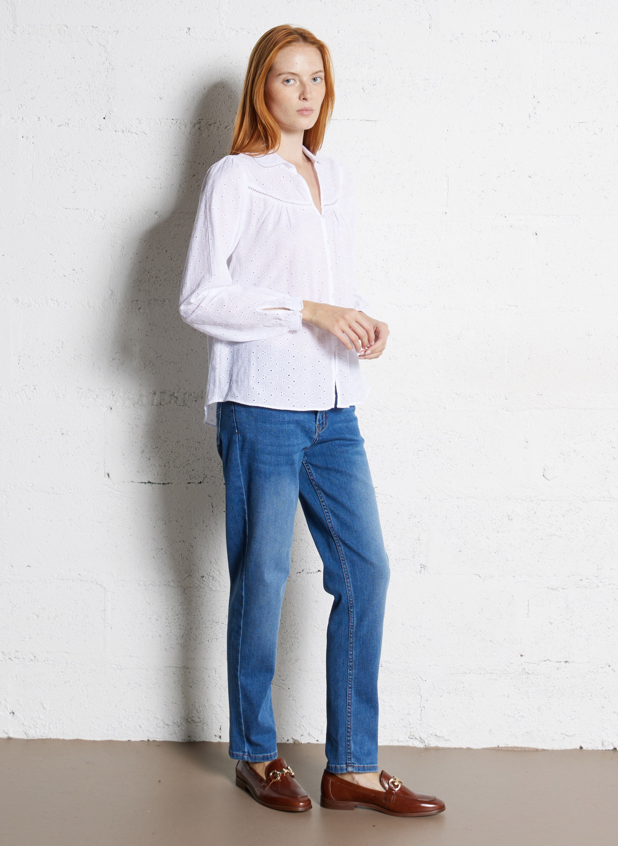 Cotton-blend boyfit jeans SUD EXPRESS Blue