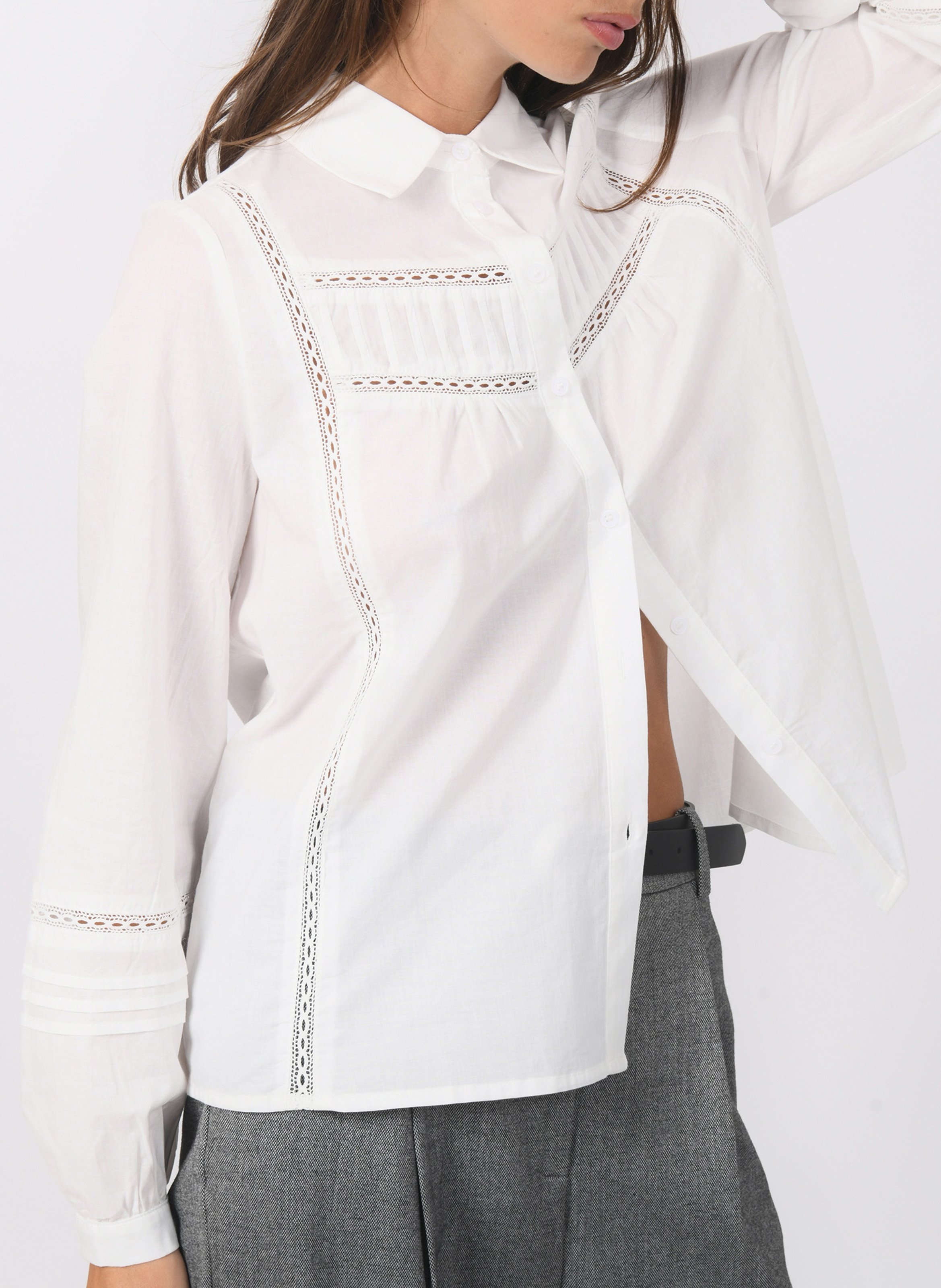 Chemise col classique en coton KOOKAI Blanc