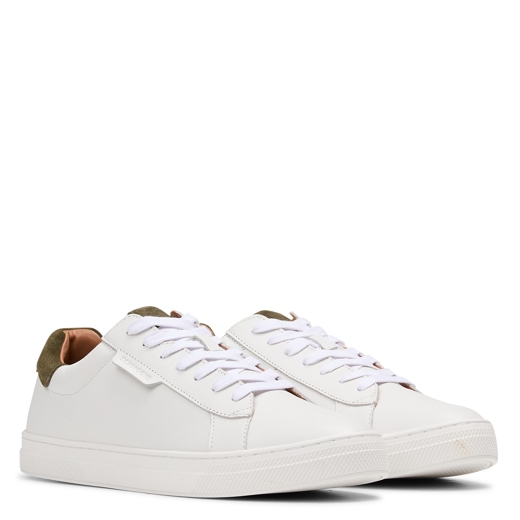 Baskets basses à lacets en cuir SCHMOOVE Blanc