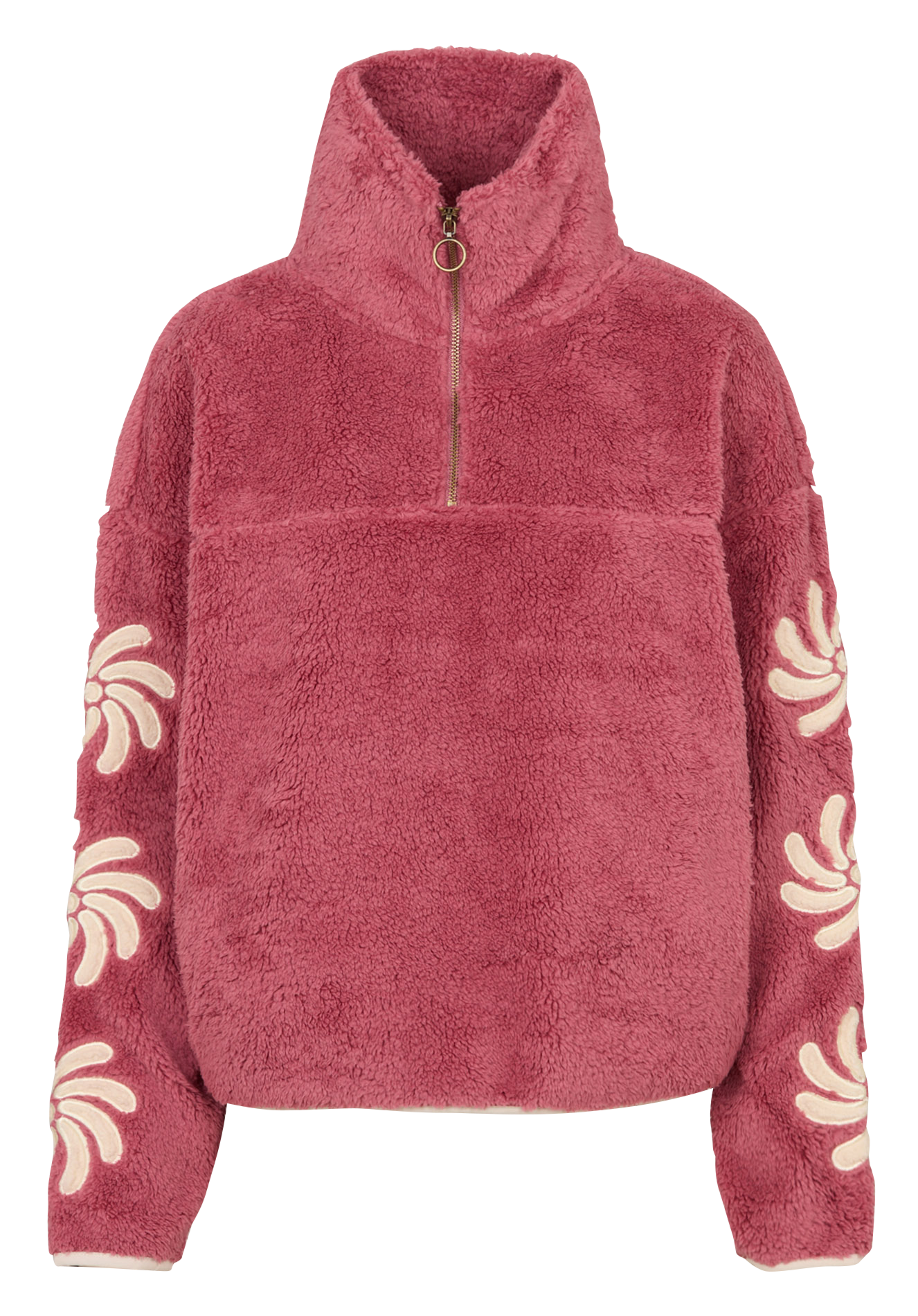 Polaire oversize col montant BILLABONG Rouge