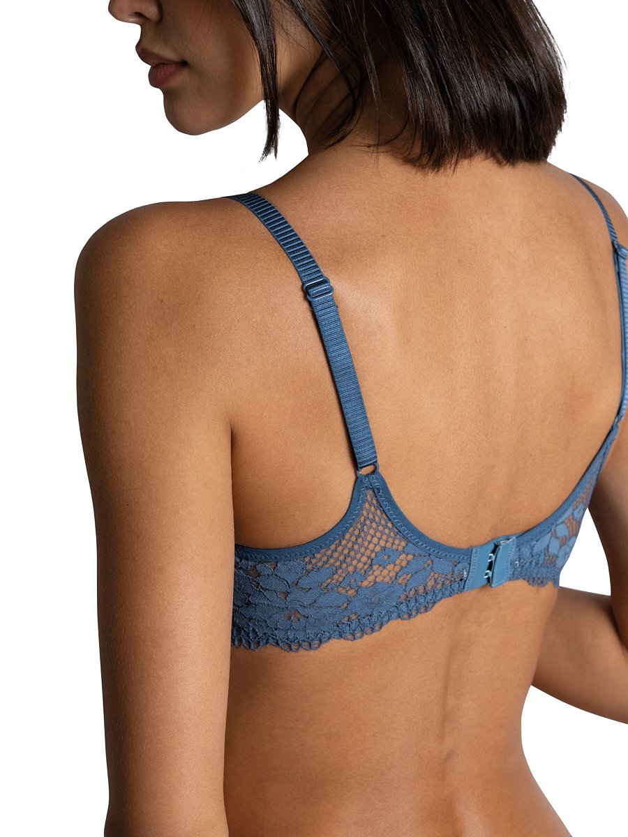 Belle de Lou underwired bra Blue