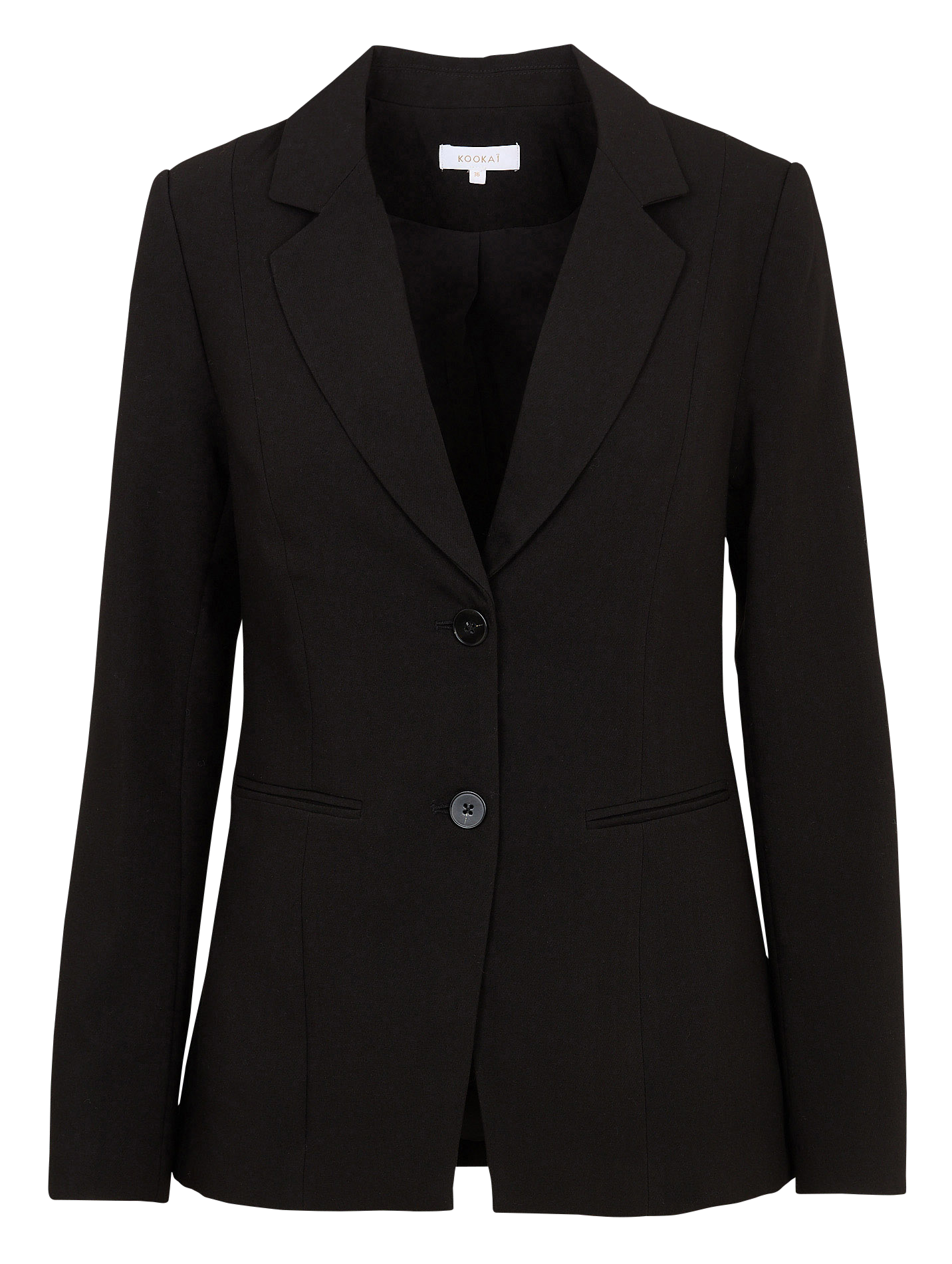 Veste de blazer ajustée col tailleur KOOKAI Noir