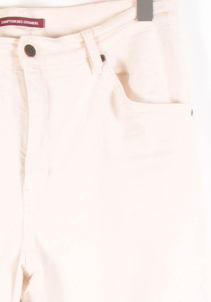 Cropped slim jeans with studs COMPTOIR DES COTONNIERS - Seconde main Beige