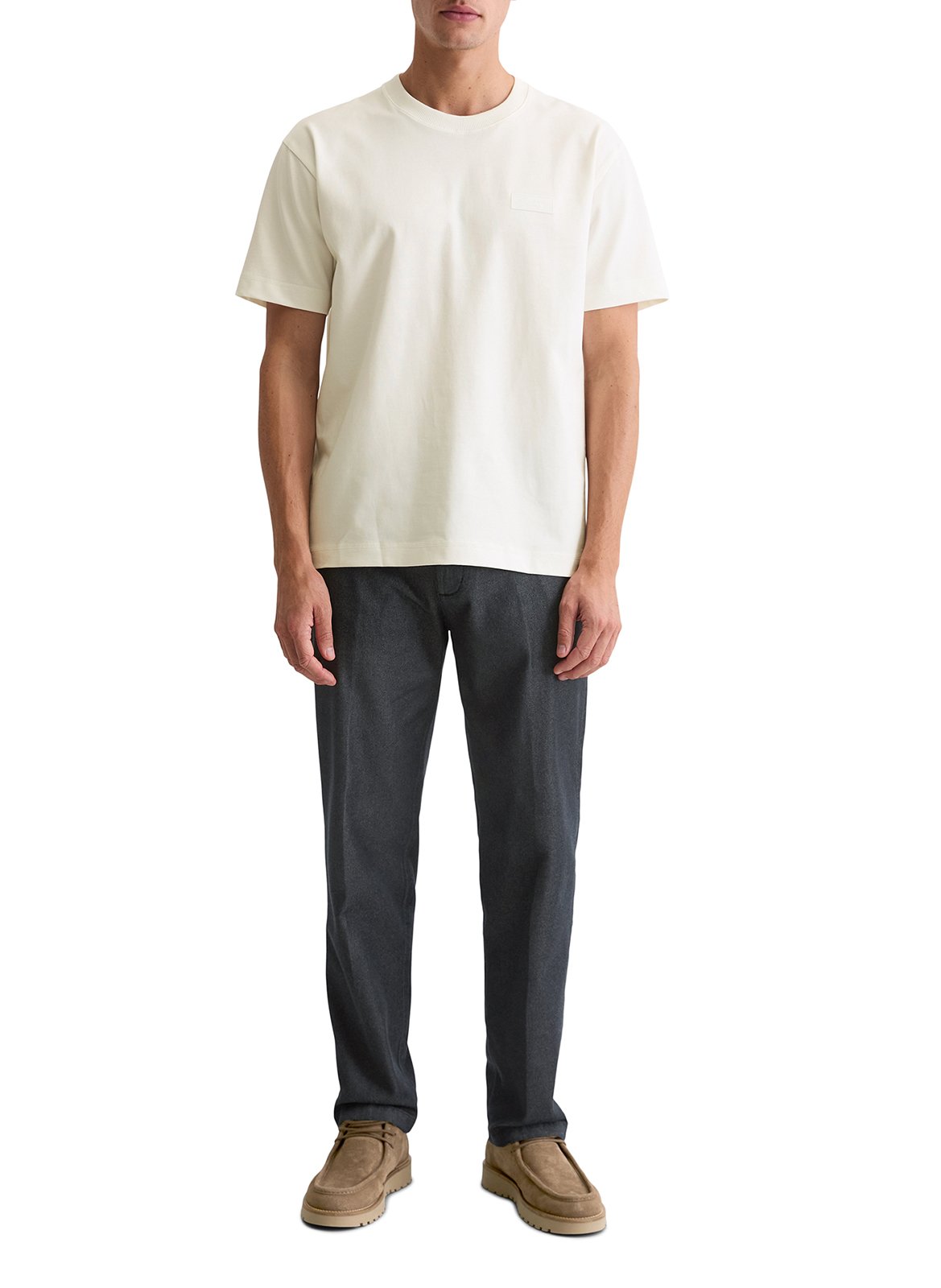 Camiliday round-neck sleeveless cotton top MARC O'POLO White