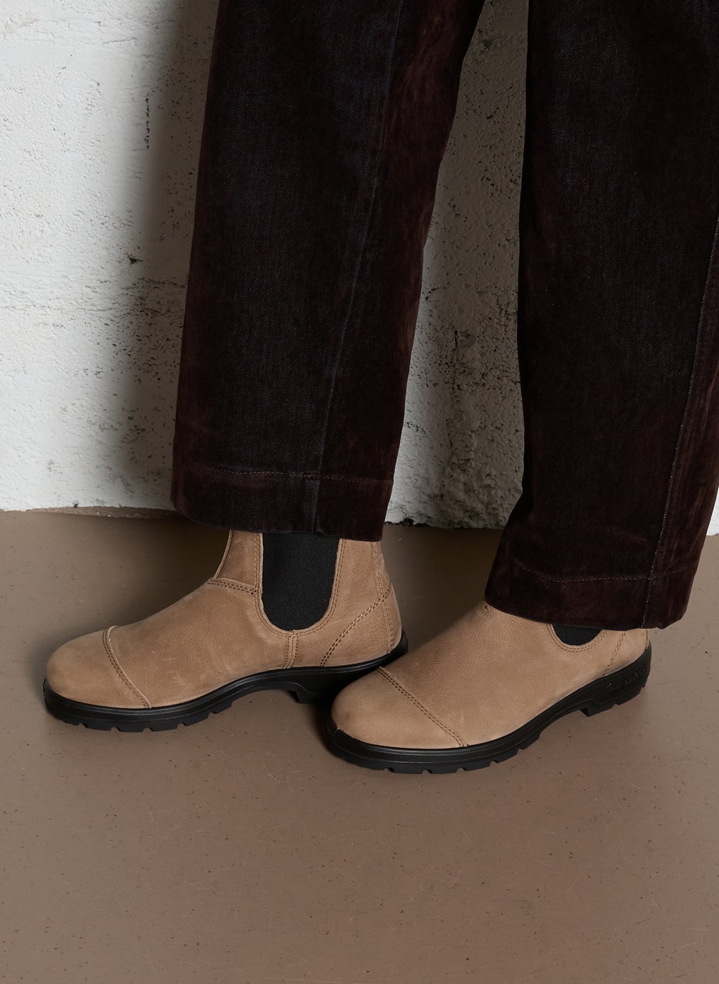 Bianca leather ankle boots BLUNDSTONE Beige