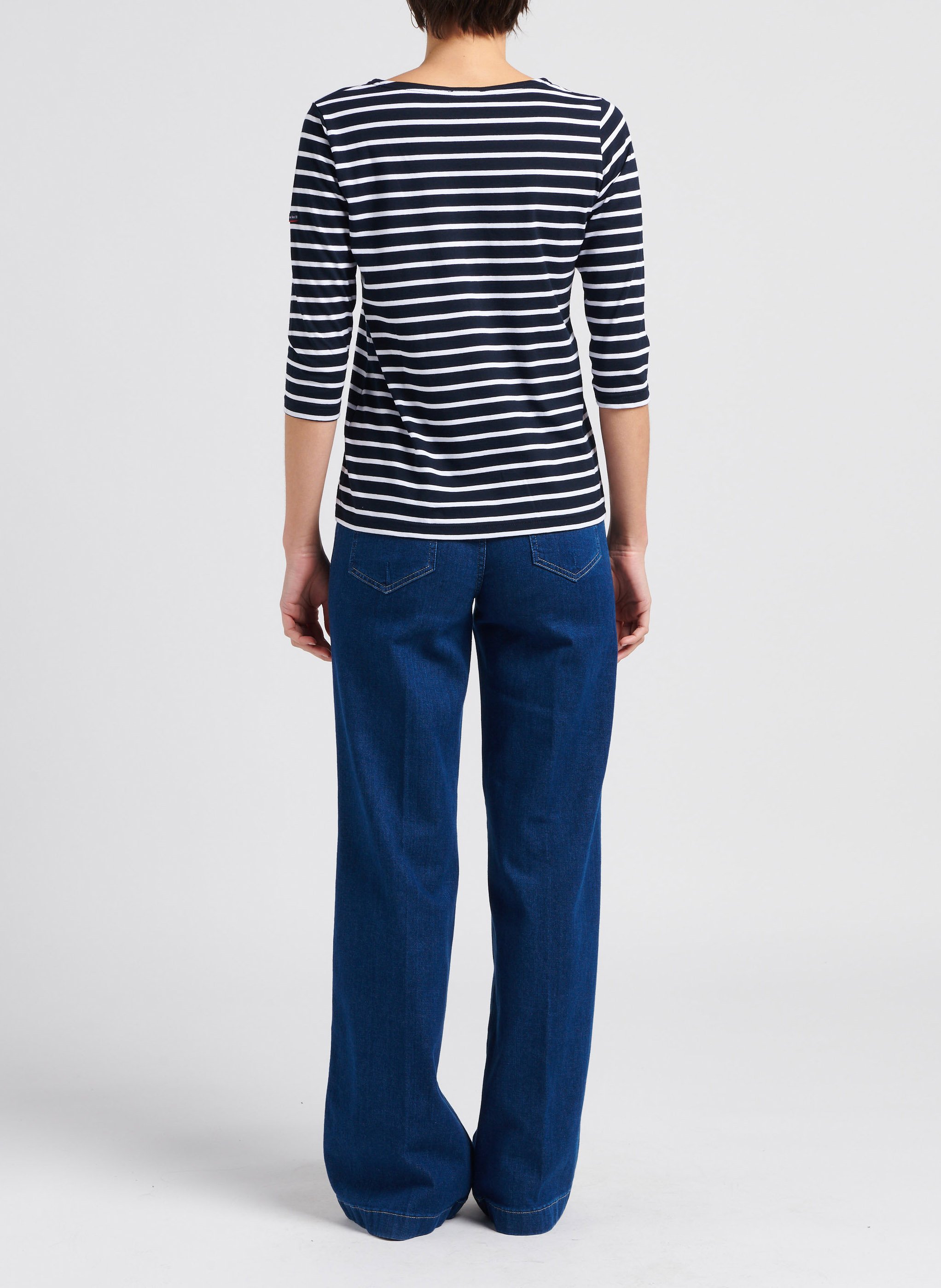 Matrosenshirt aus leichtem Jersey mit Rundhalsausschnitt ARMOR LUX Blau