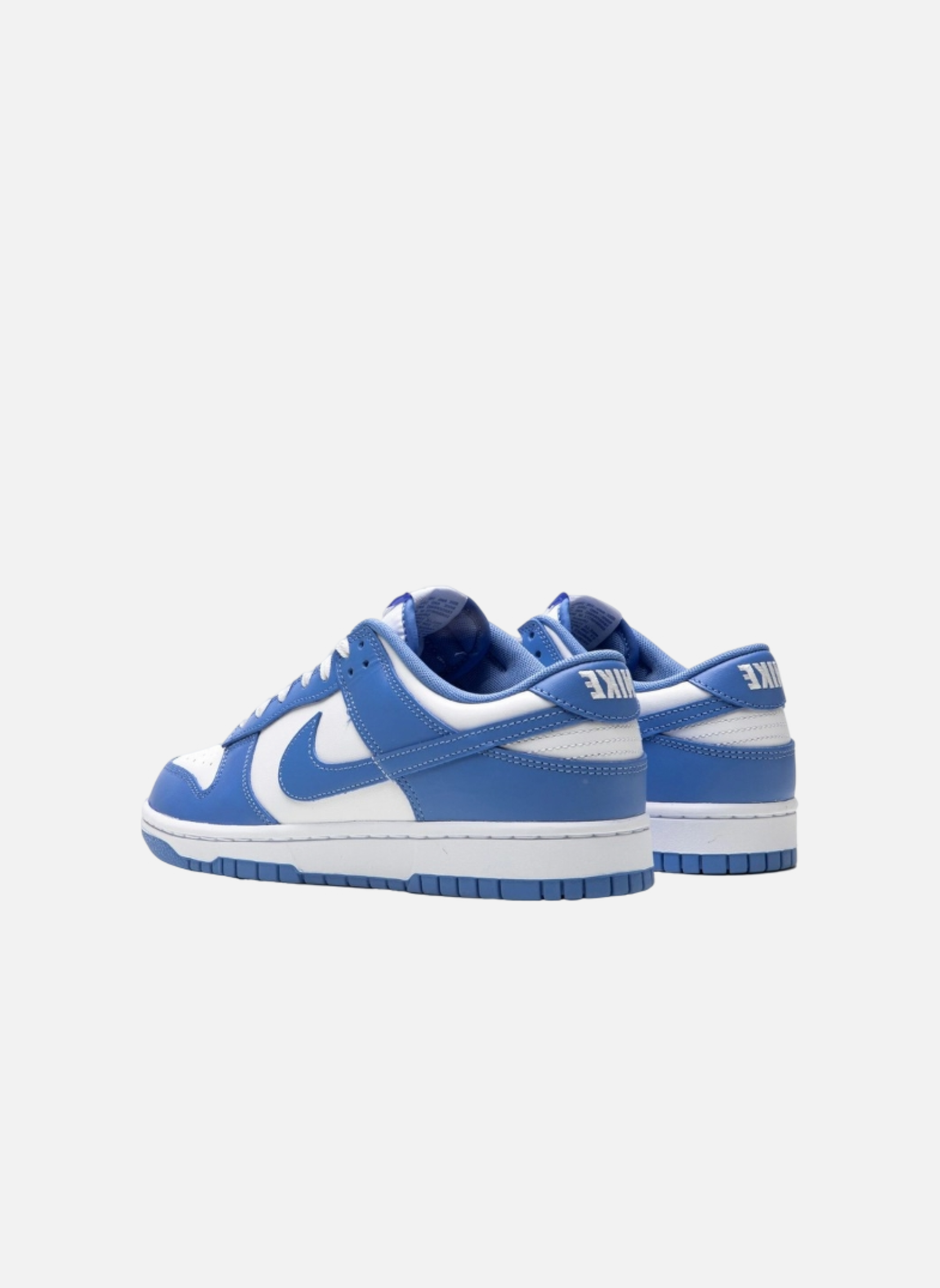 Leather low-top sneakers NIKE Blue