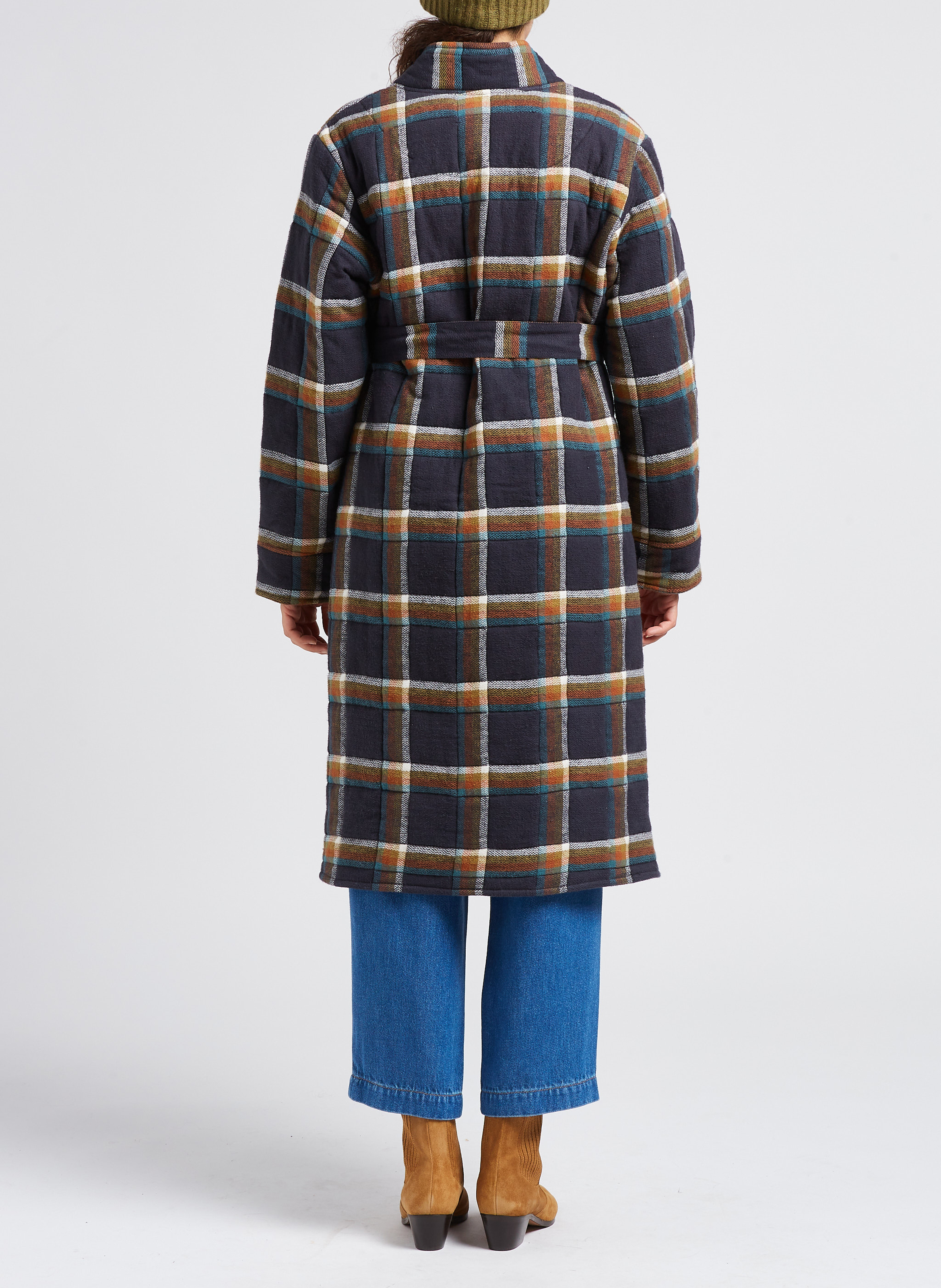 Gerade geschnittener Baumwollmantel V DE VINSTER Schwarz