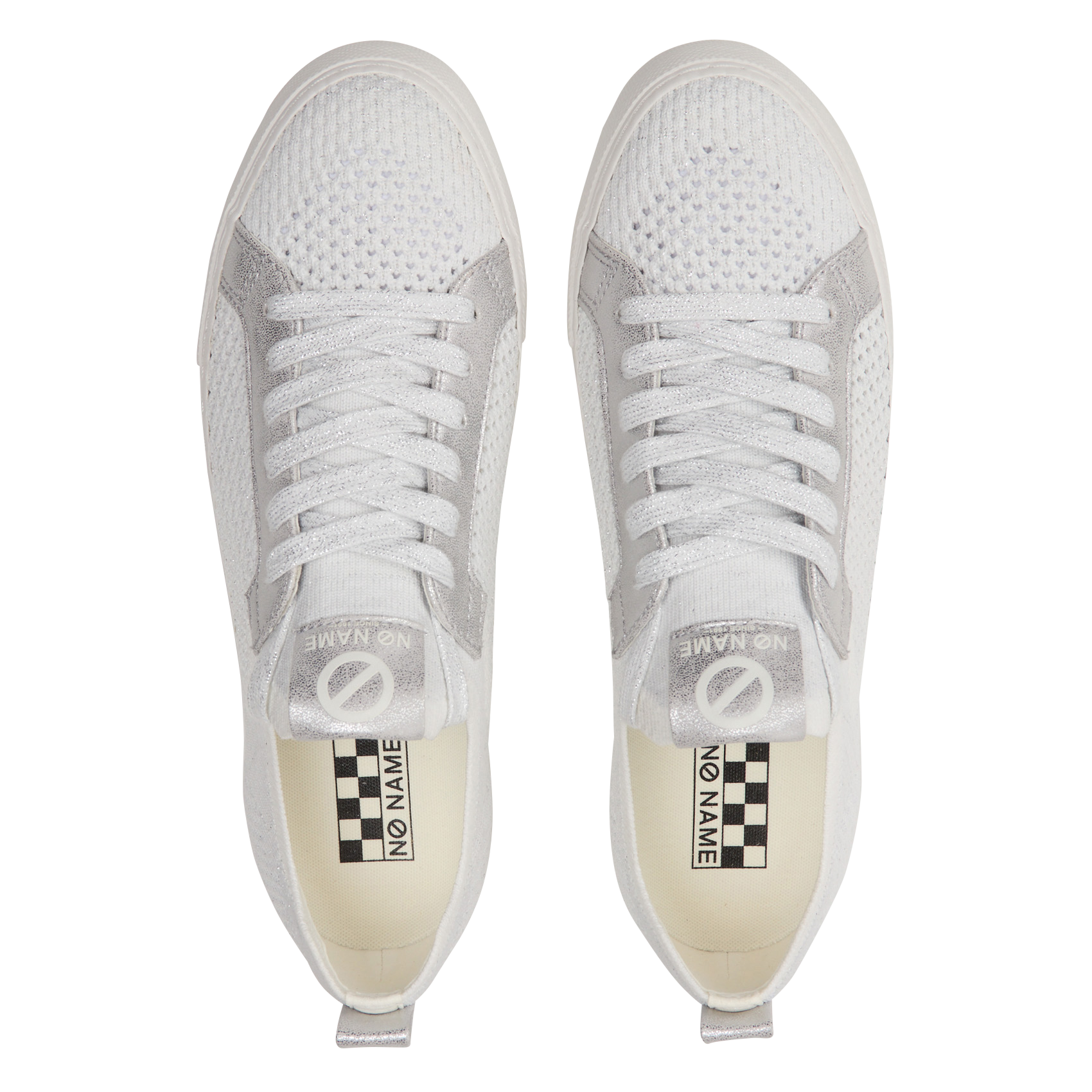 Baskets basses à lacets NO NAME Blanc