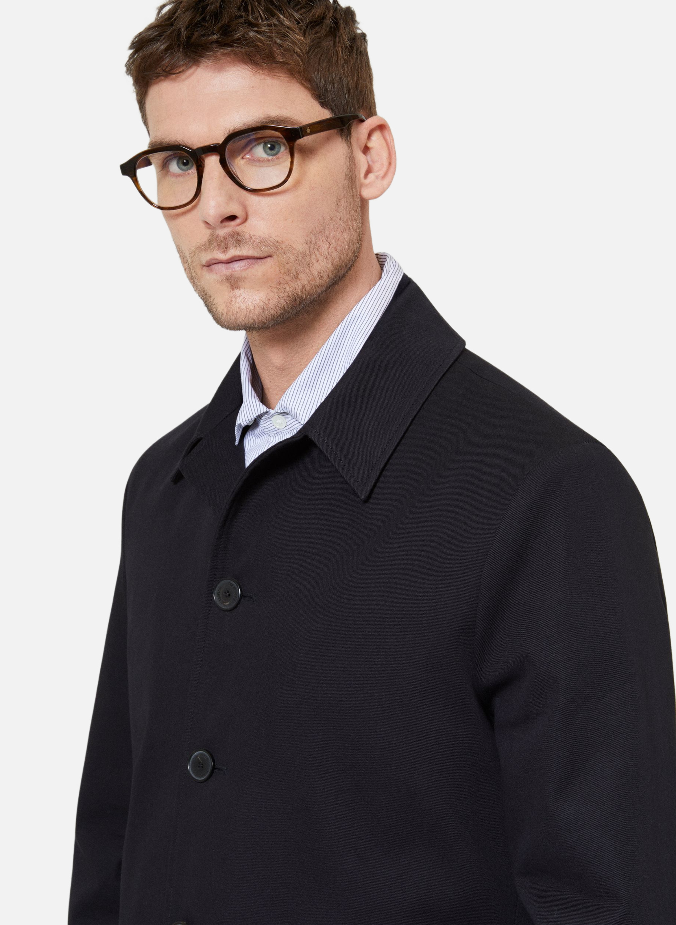 Single-breasted trench coat THE KOOPLES Black