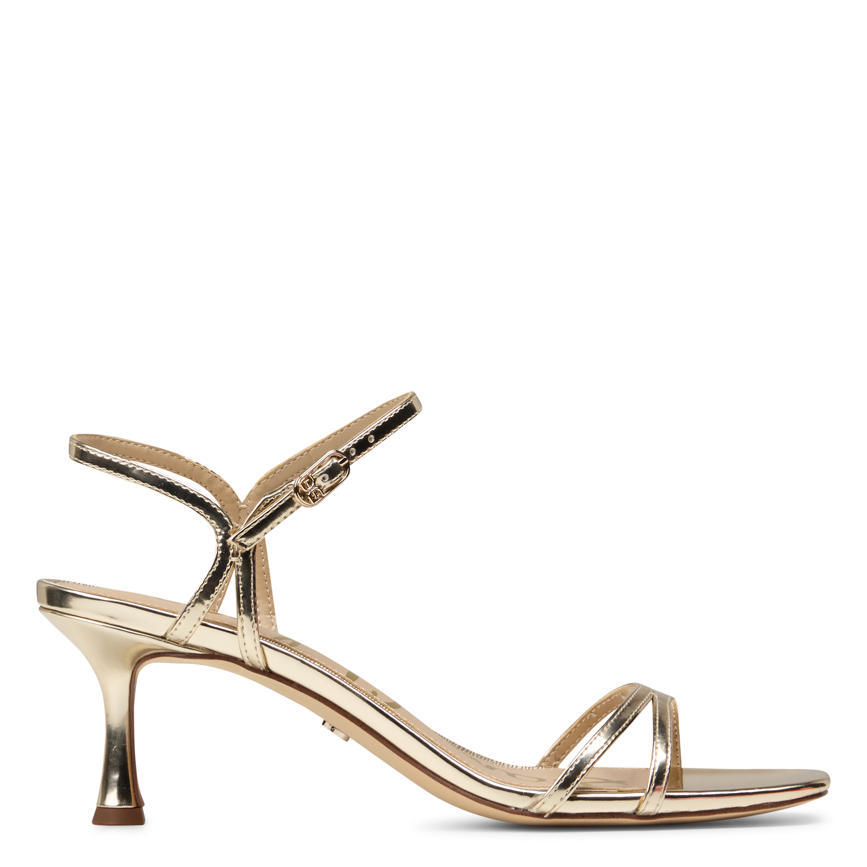 High patent leather sandals SAM EDELMAN Beige