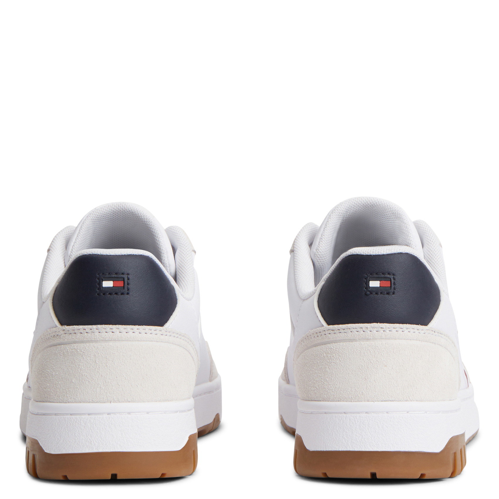 Baskets basses en cuir TOMMY HILFIGER Bleu