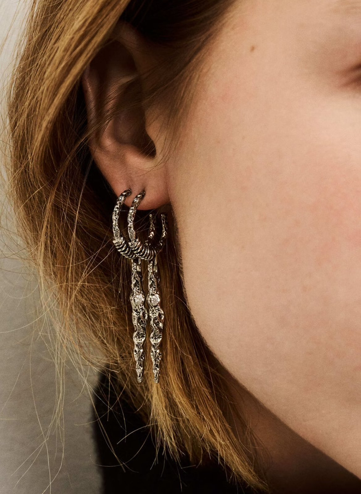 Boucle d'oreille  BA&SH Argent