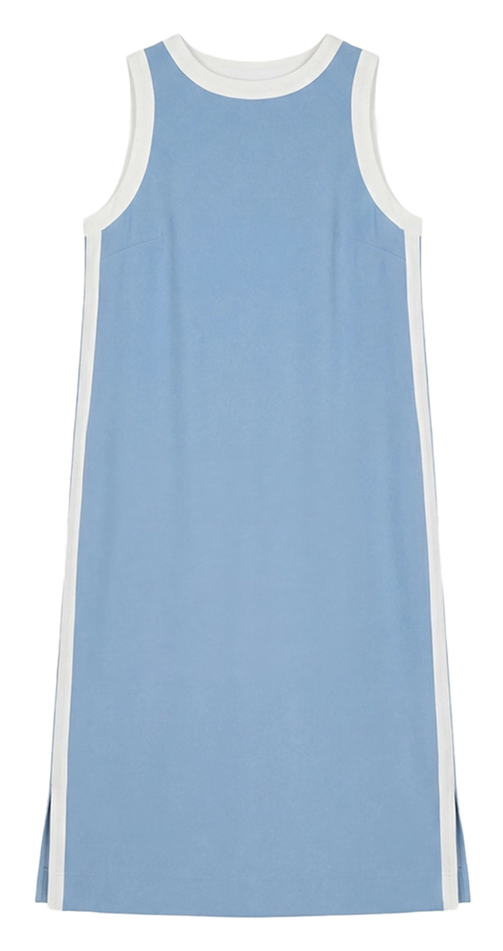 Robe longue col rond ZAPA Bleu