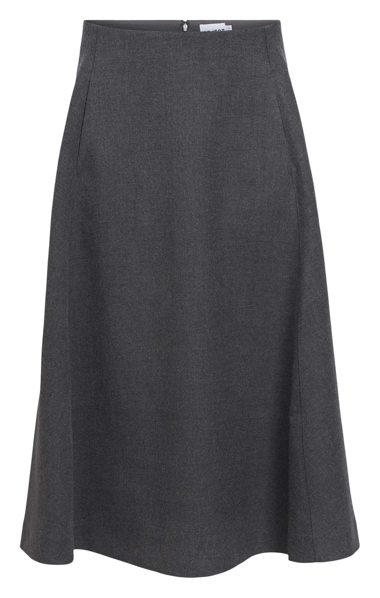 Trapeze midi-skirt OBJECT Grey