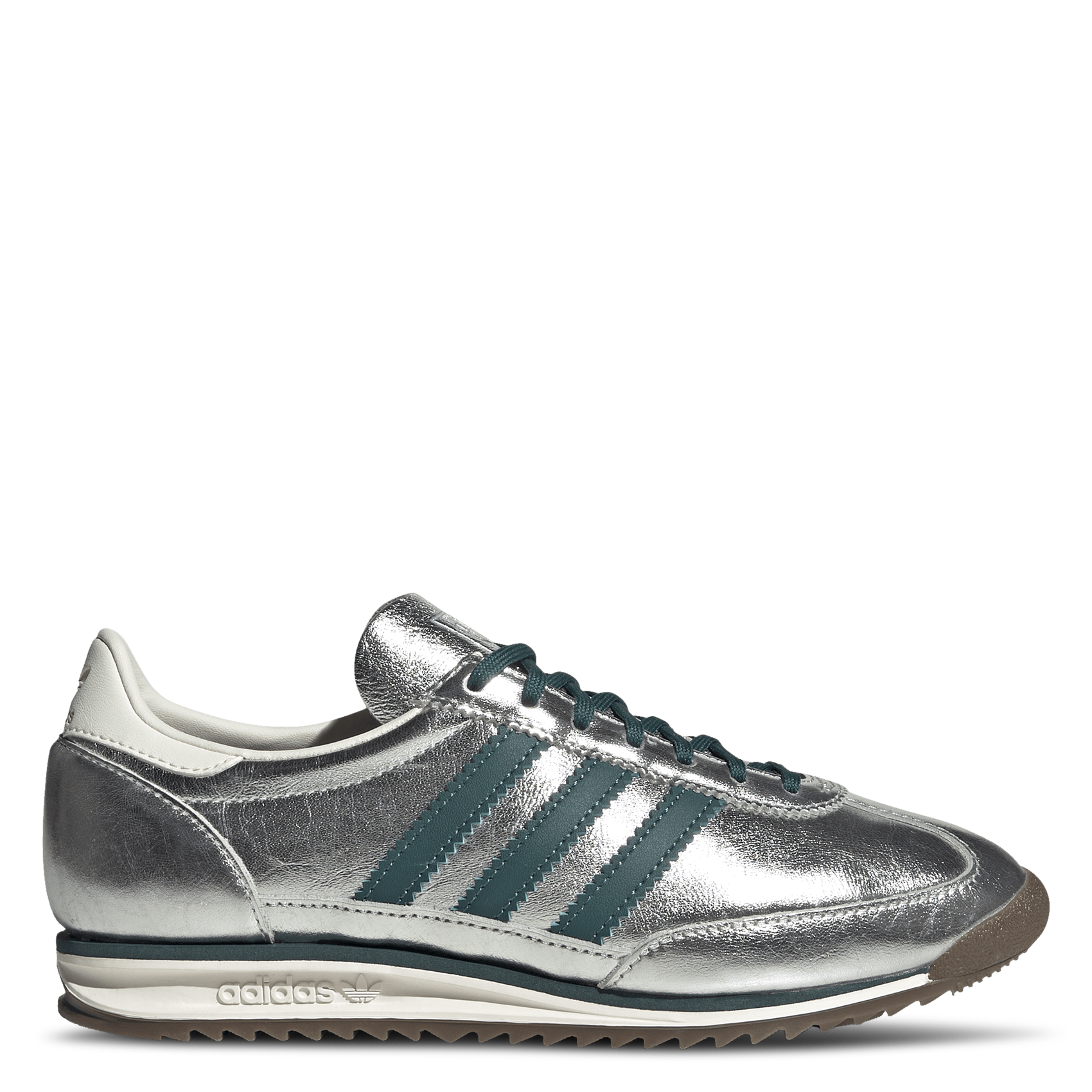 Metallic low trainers  ADIDAS Silver