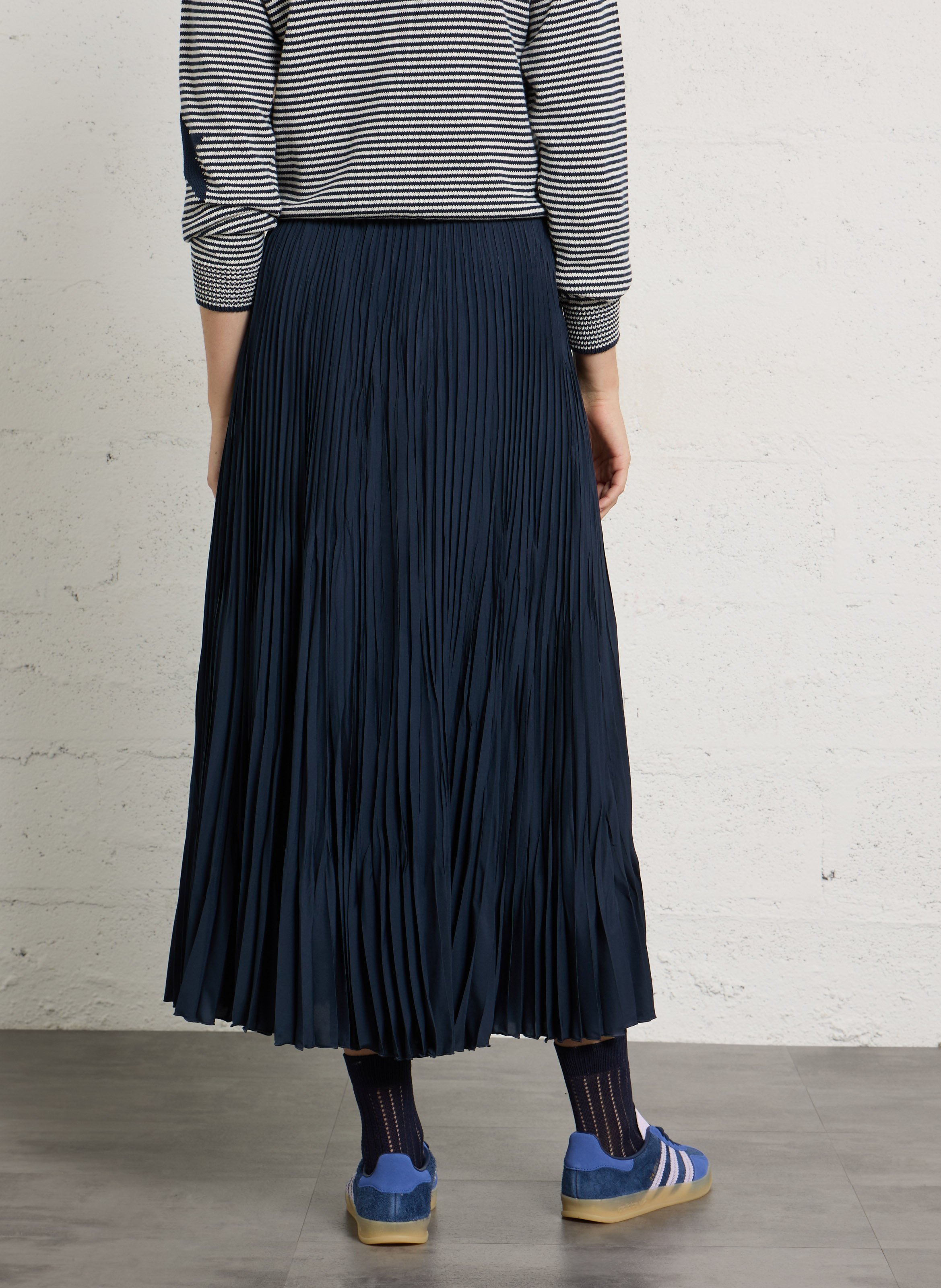 Voile and crochet dress MAX MARA WEEK END Blue
