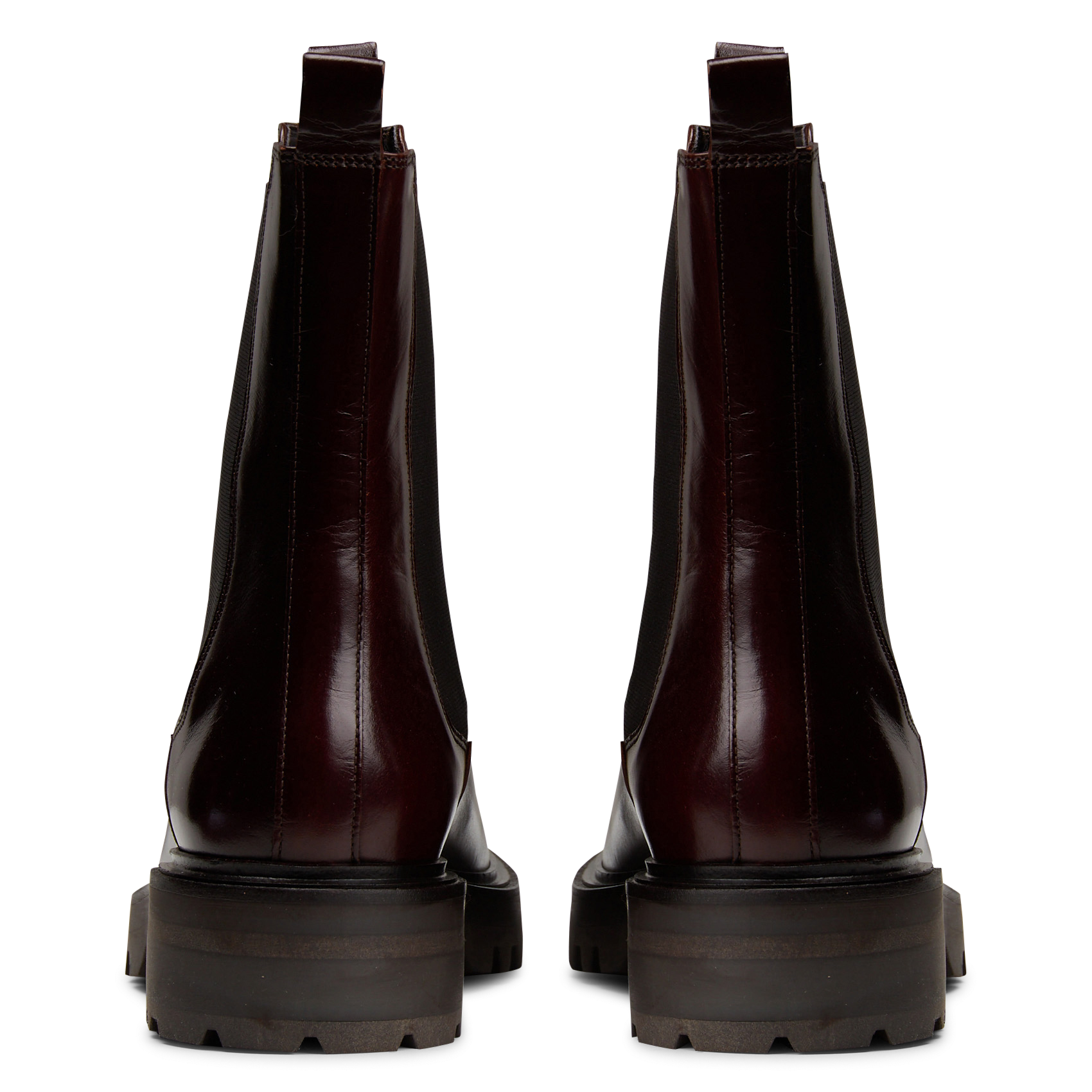 Crocodile-embossed leather ankle boots BILLI BI Brown