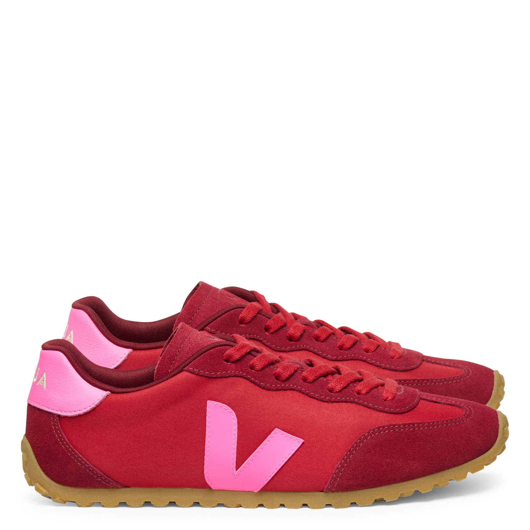 Niedrige Schnürsneaker VEJA Rot