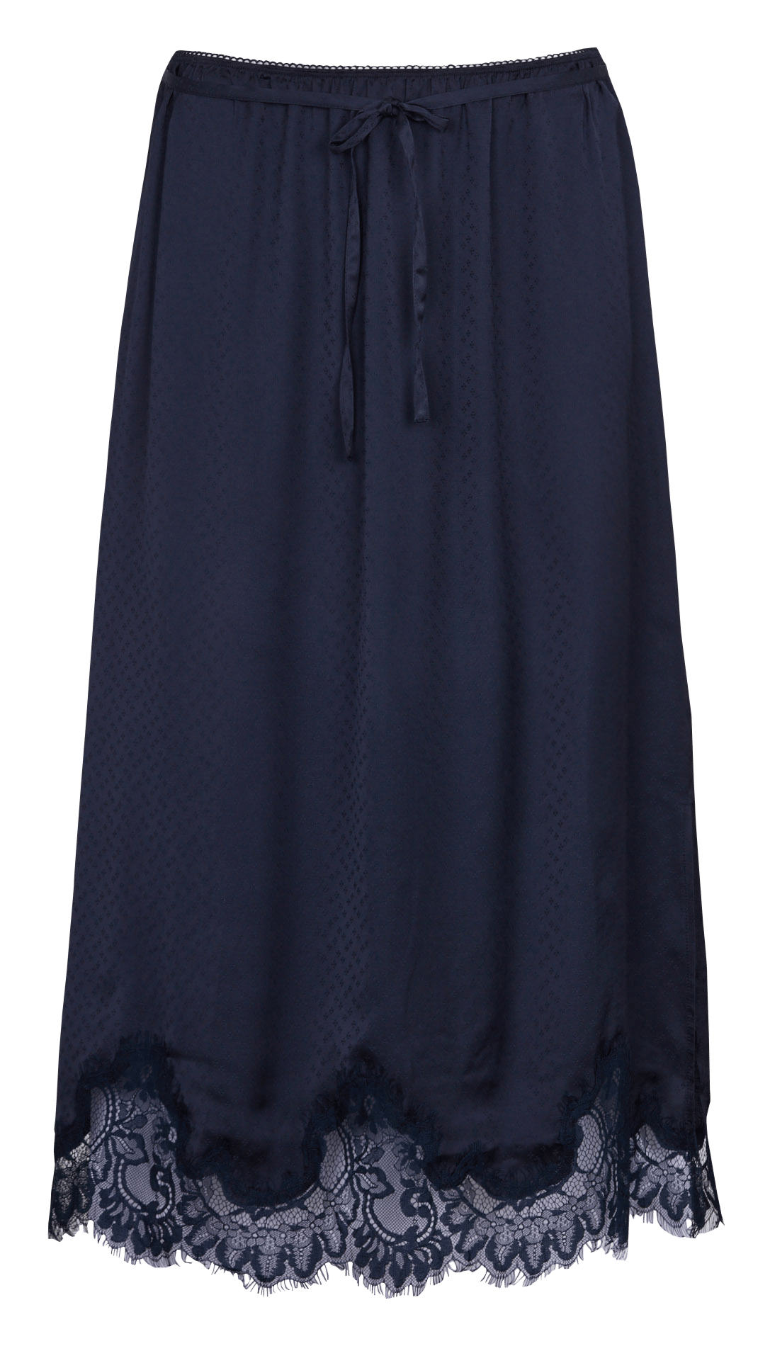 Midi skirt with patterned lace trim PETITE MENDIGOTE