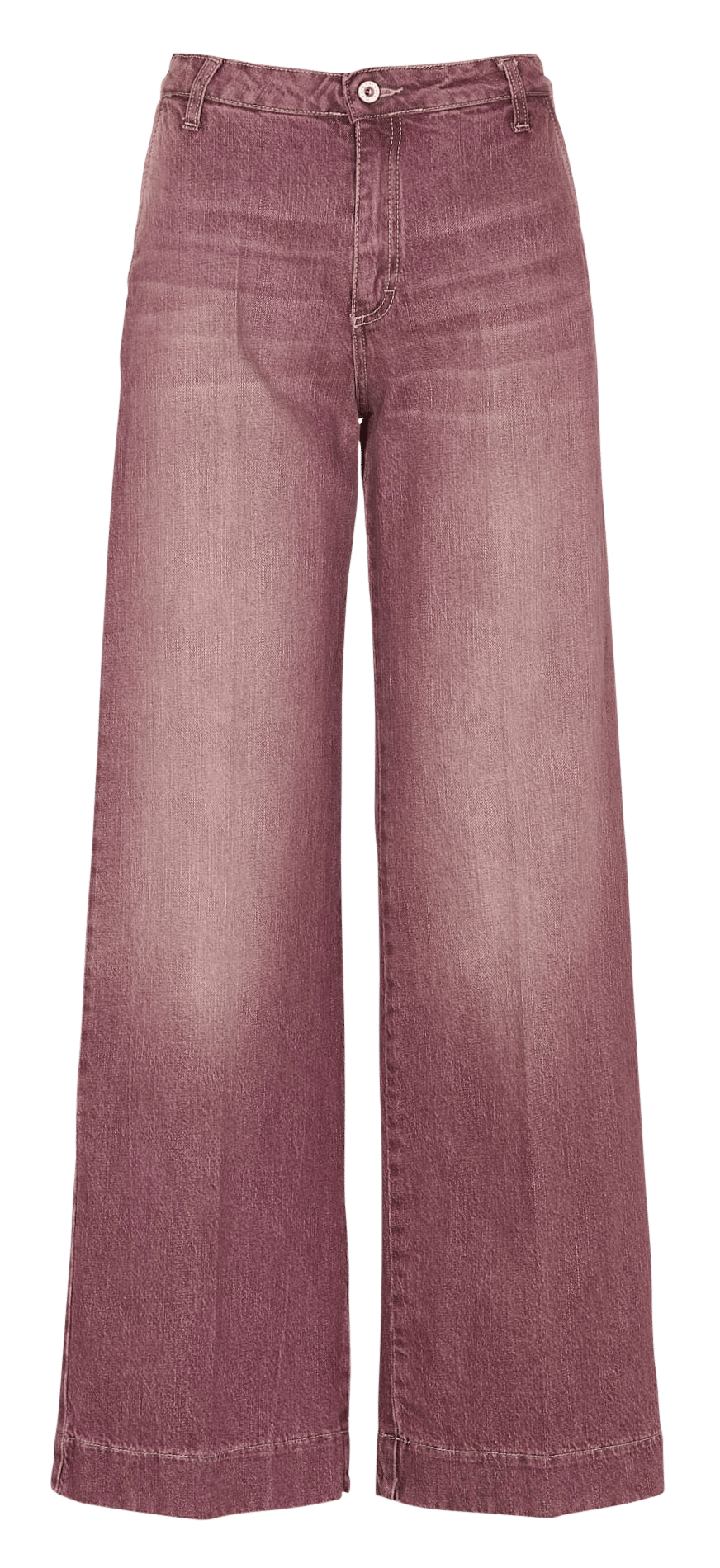 Gerade geschnittene weite Jeans aus Baumwollmischung PLEASE Violett