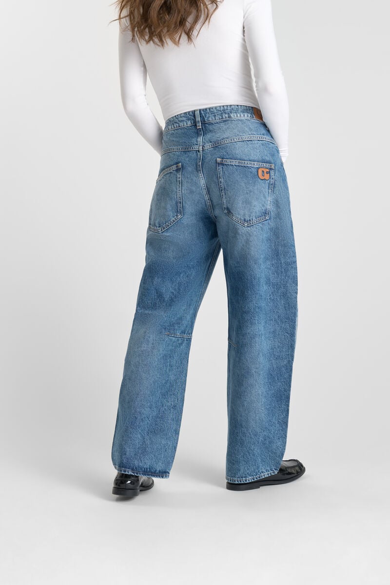 Loose-fit zip jeans LE TEMPS DES CERISES Blue