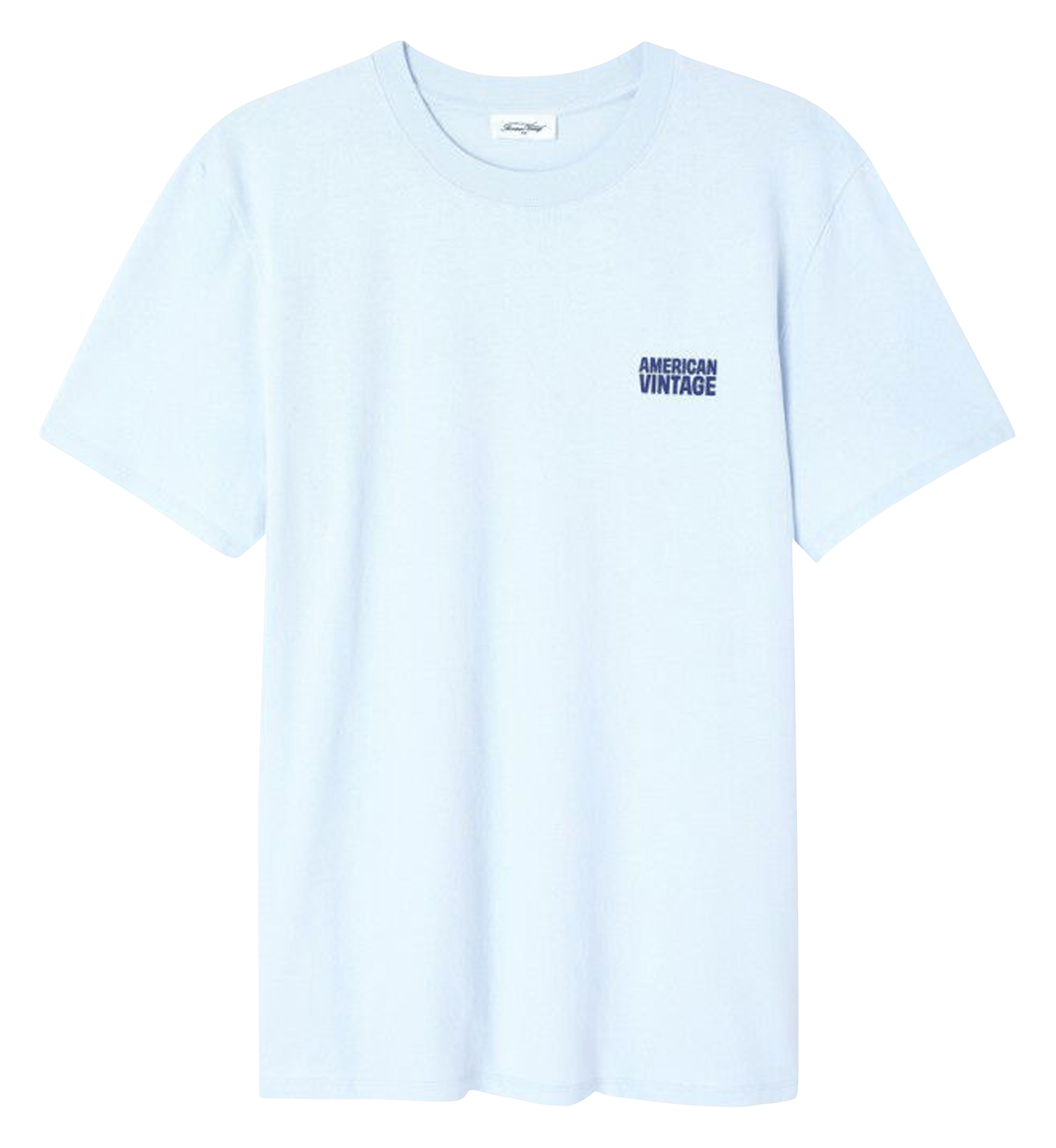 Tee-shirt droit col rond en coton AMERICAN VINTAGE