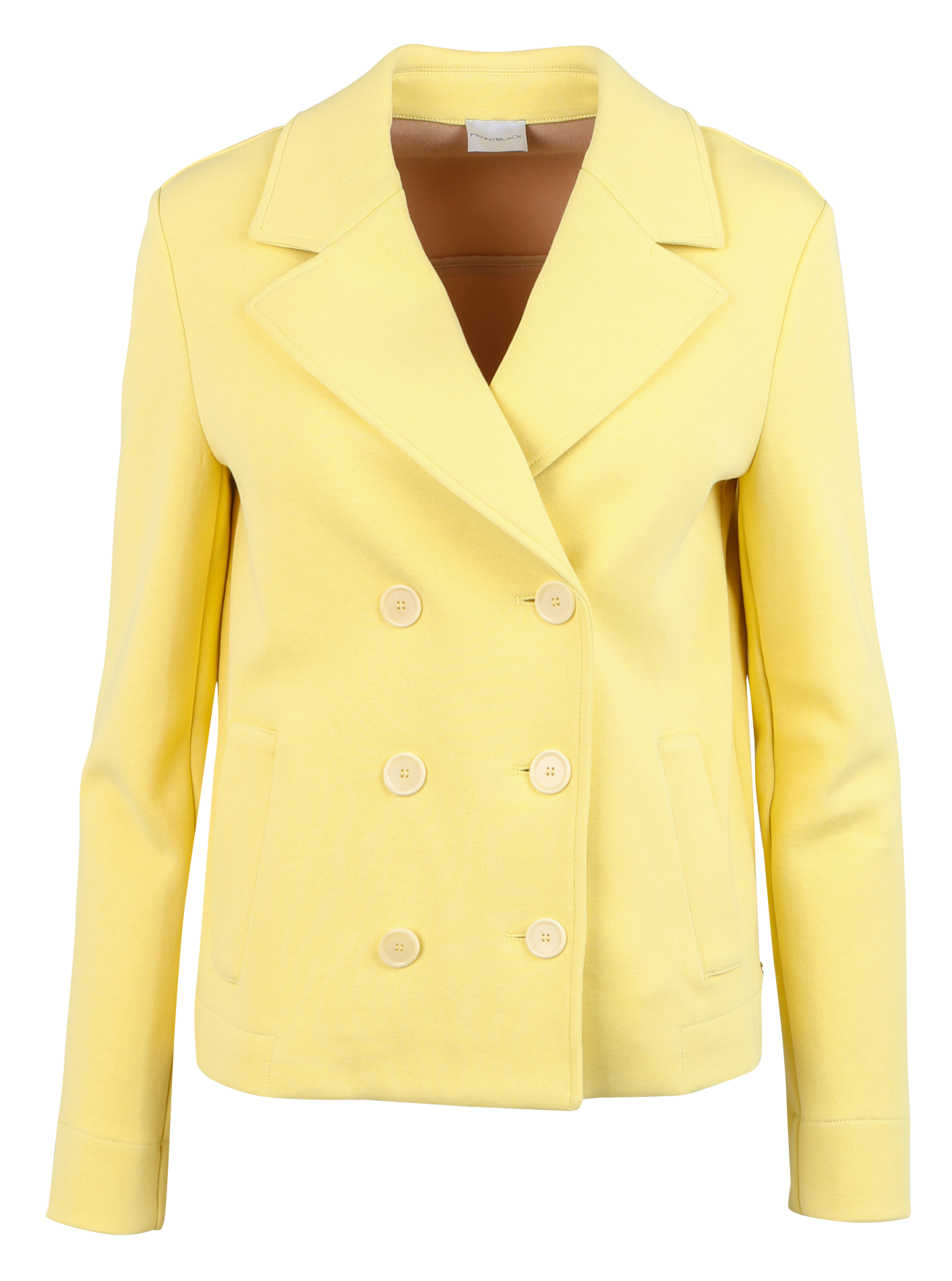 Cotton-blend jacket with tailored collar PENNYBLACK Yellow
