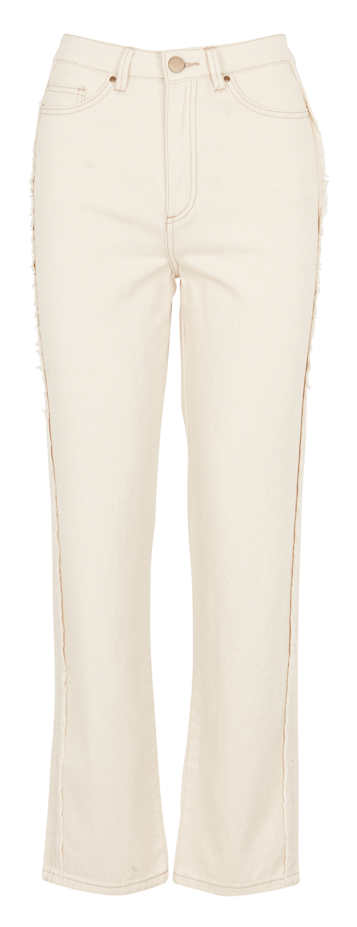 Jeans met hoge taille VILA Wit