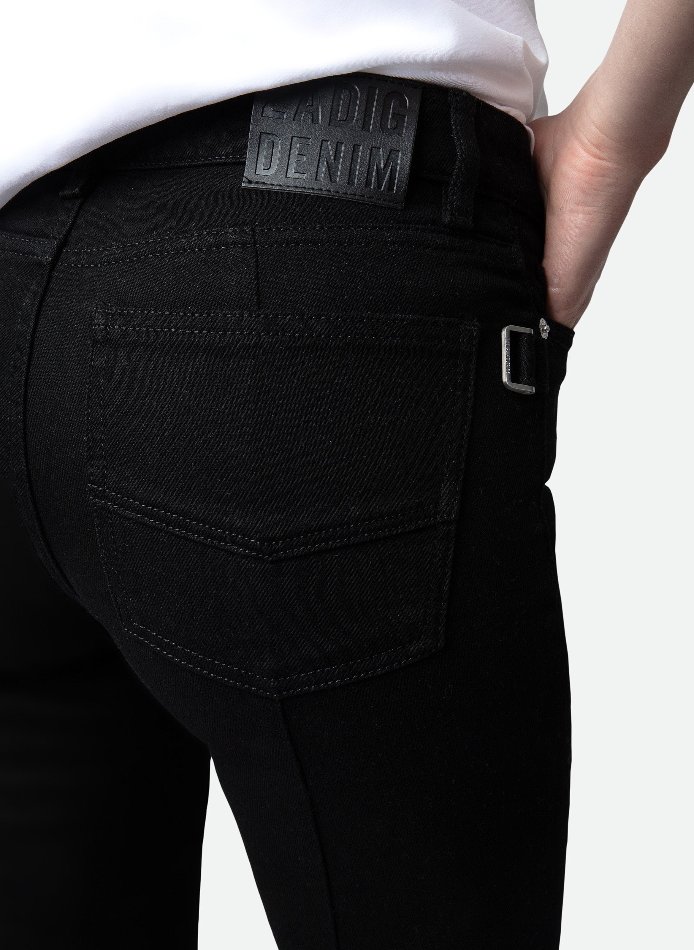 Ausgestellte Jeans aus Baumwolle ZADIG&VOLTAIRE Schwarz
