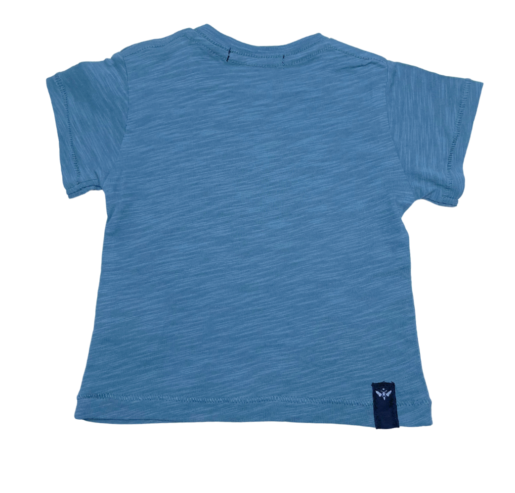 Blue Baby T-shirt - 3 months I TALK TOO MUCH - Seconde main Blue