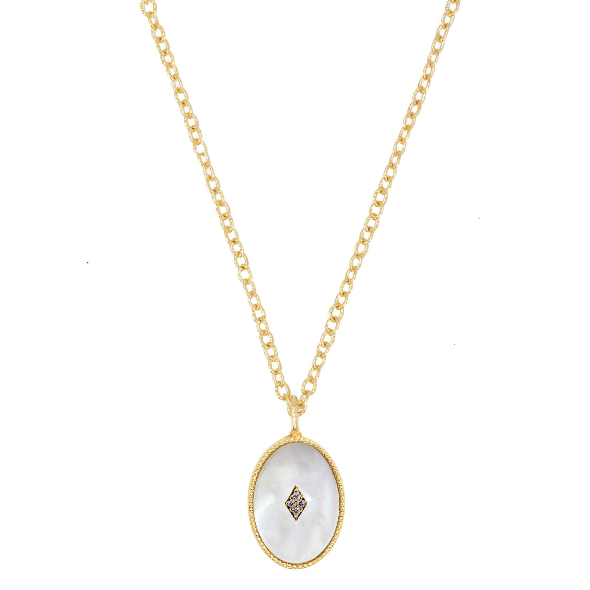 Collier plaqué or  cassiopée NILAI White