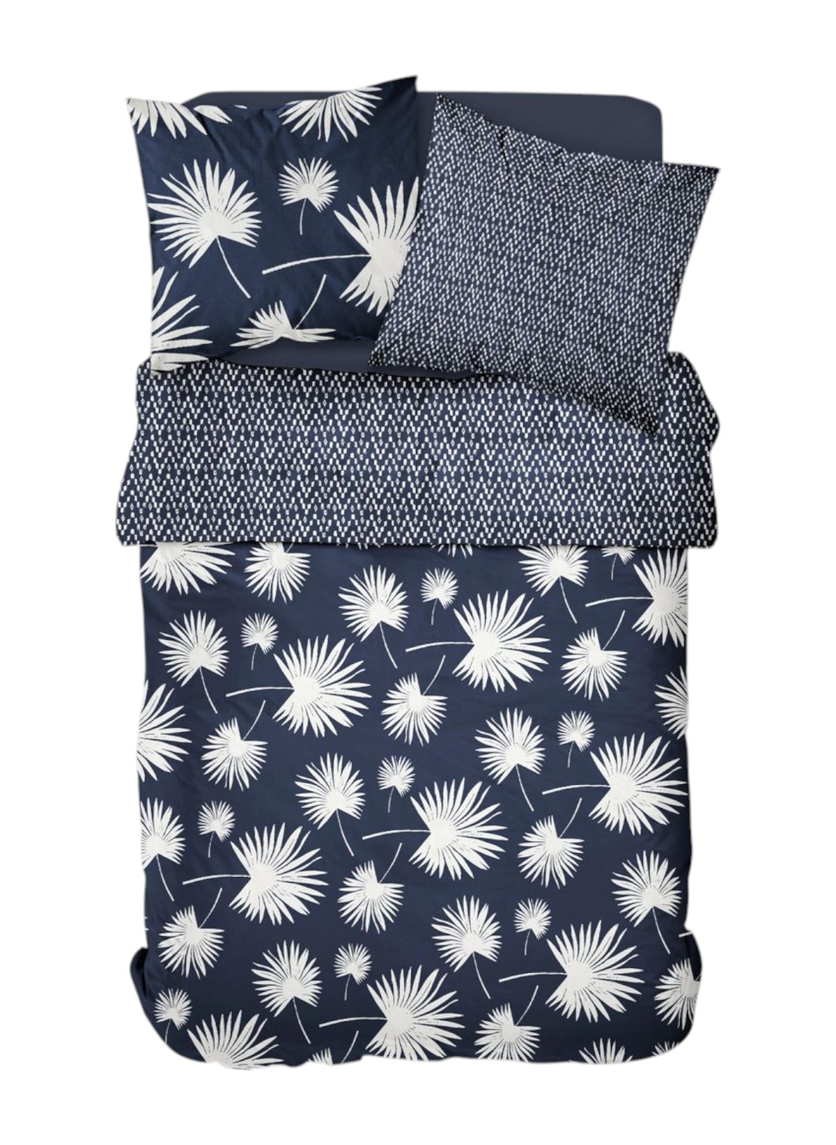 Printed cotton bed set TODAY LINGE DE MAISON Blue