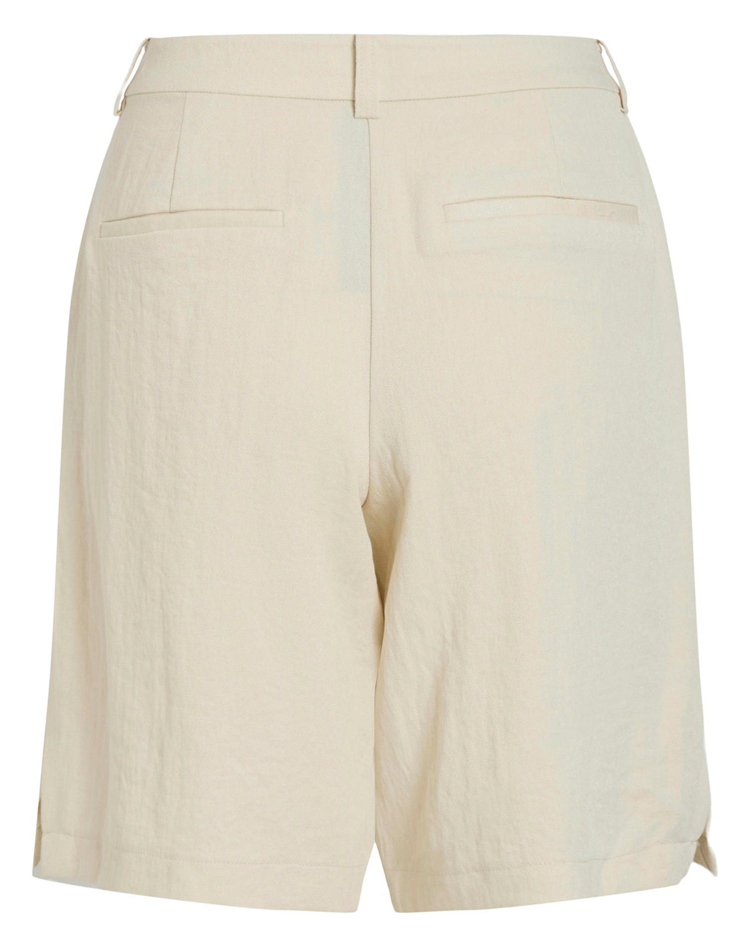 Lange Shorts mit hohem Bund VILA Beige